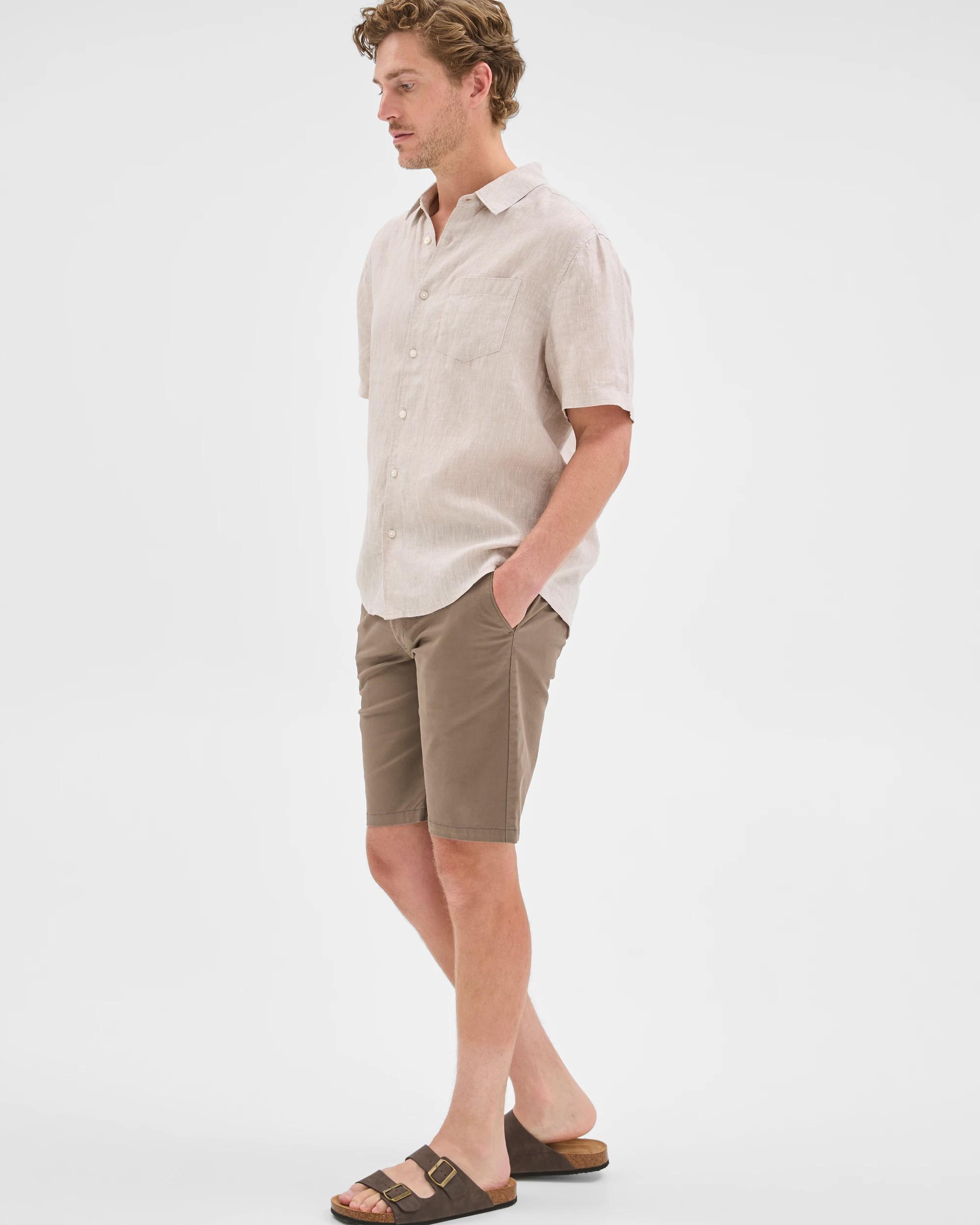 3 Target Australian Cotton Regular Stretch Chino Shorts FALCON, 3 of 7