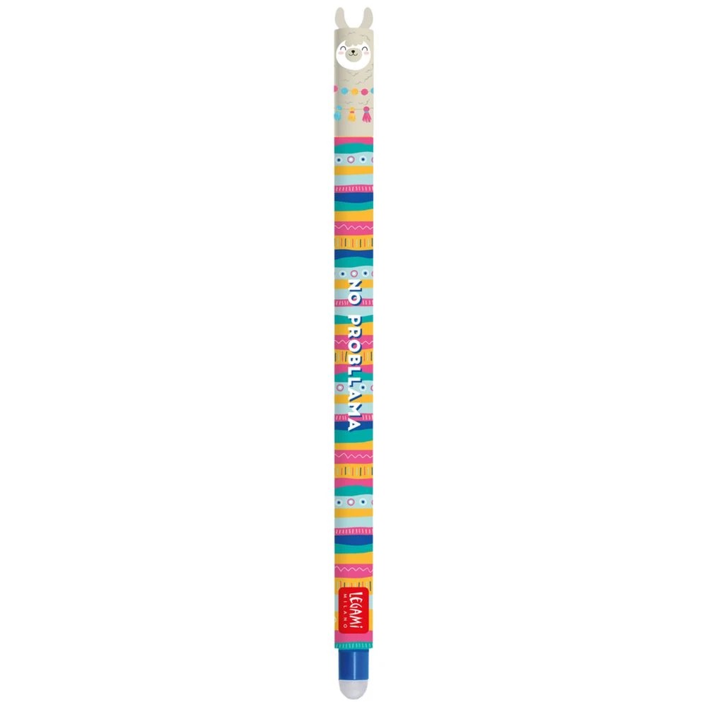 1 Legami Erasable Gel Pen Llama Blue, 1 of 5