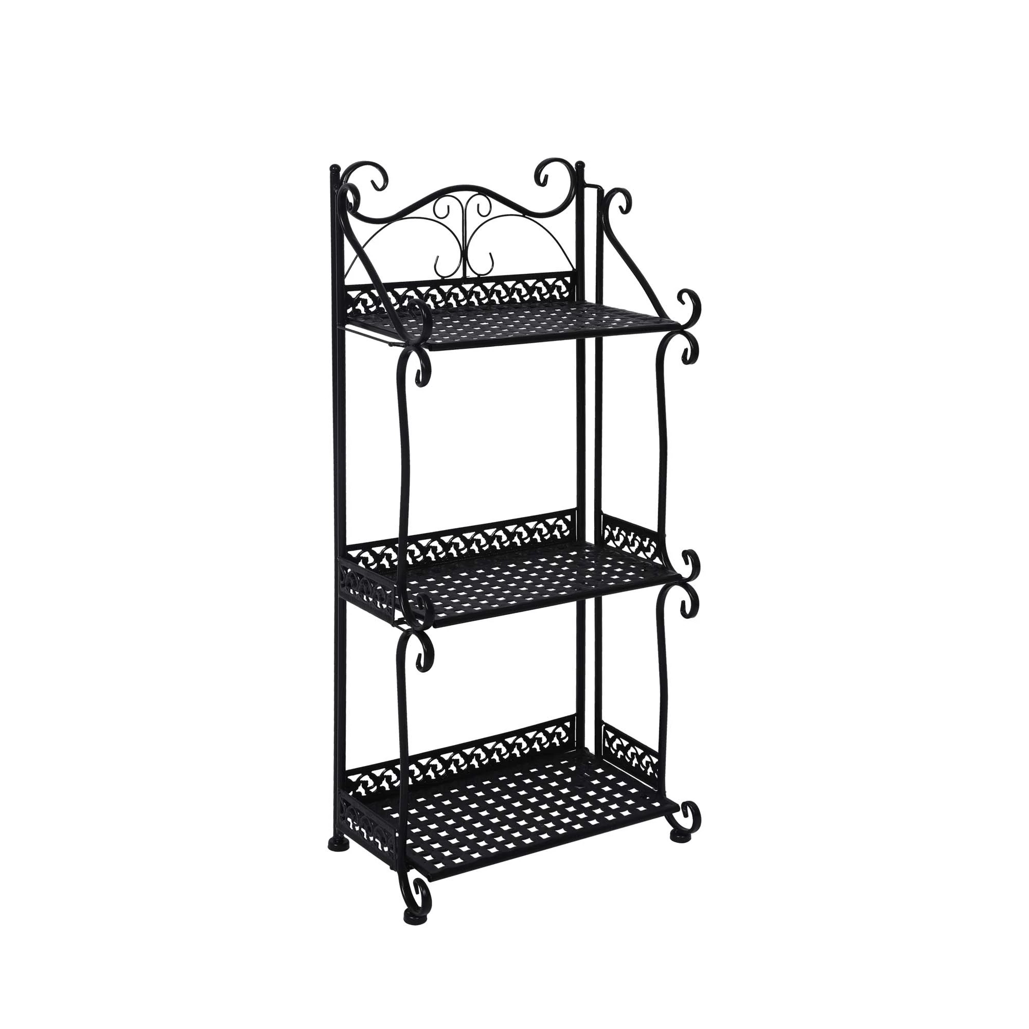 1 Levede 3 Tiers Plant Stand - Black, 1 of 6