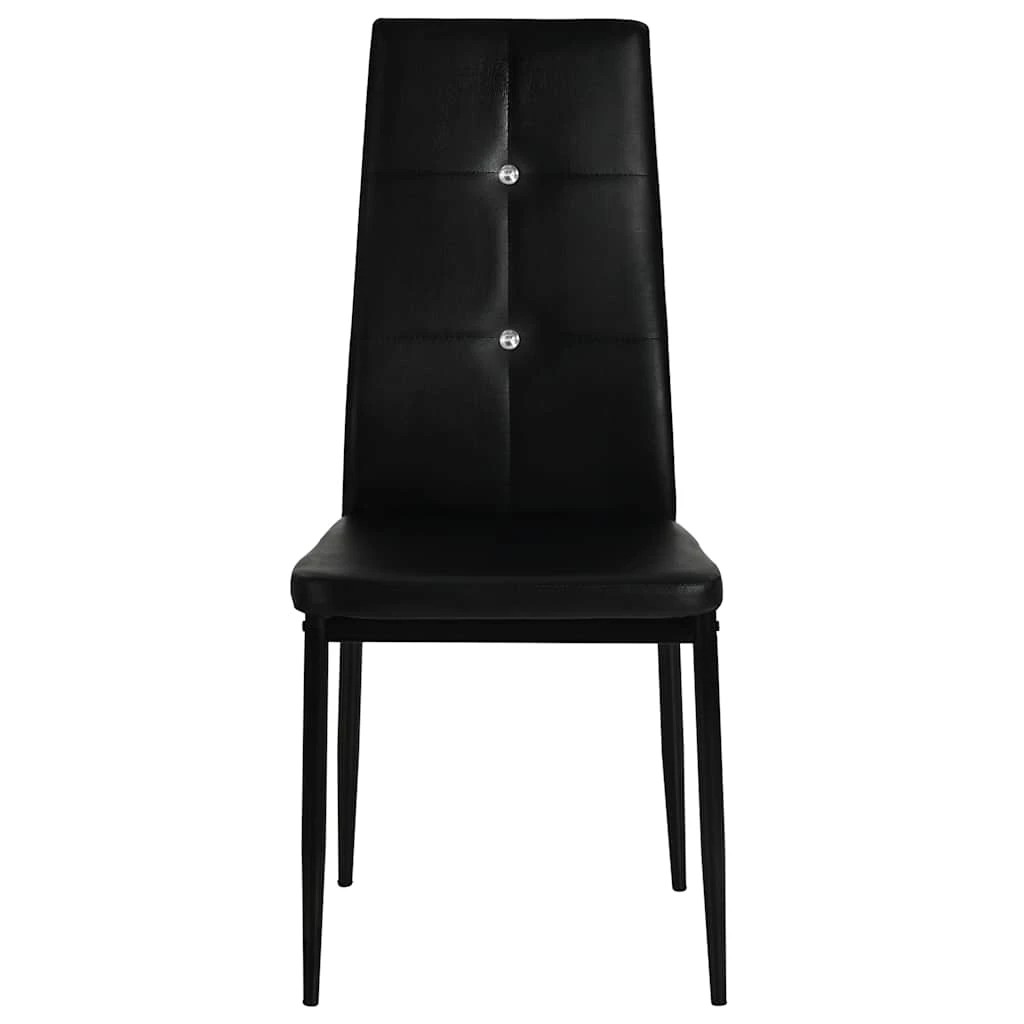 3 Vidaxl Dining Chair Dining Room Chairs - Black, 3 of 9