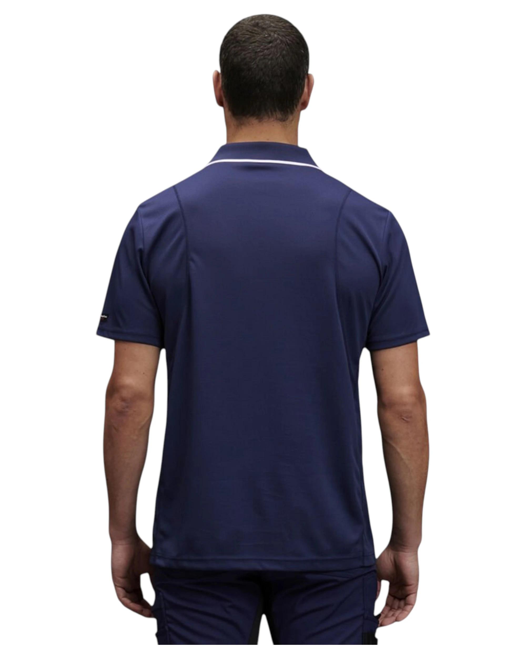2 KingGee Mens Workcool Hyperfreeze Navy Short Sleeve Polo Shirt Navy, 2 of 5