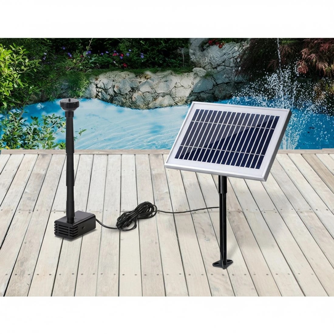 4 Gardeon Solar Pond Pump 4.6FT - Black, 4 of 7