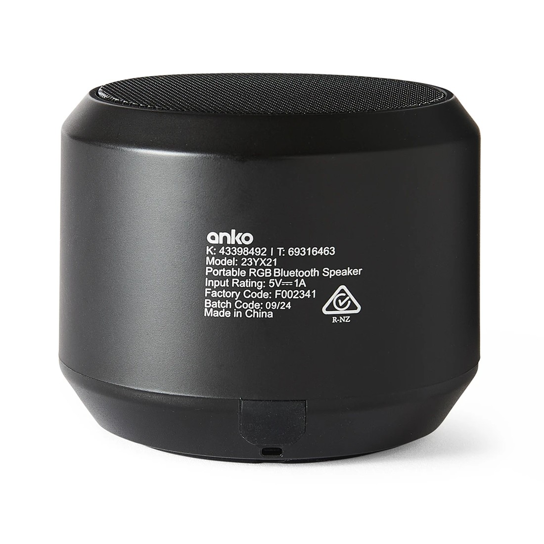 3 Portable RGB Bluetooth Speaker - Black, 3 of 10