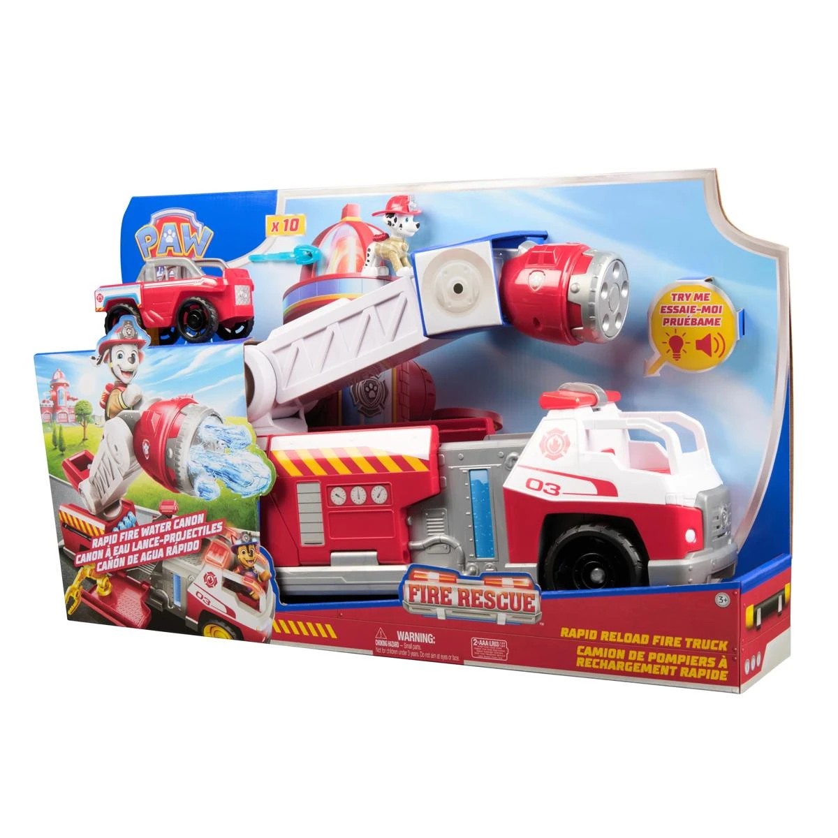 1 PAW Patrol Fire Rescue Rapid Reload Fire Truck, 1 of 9