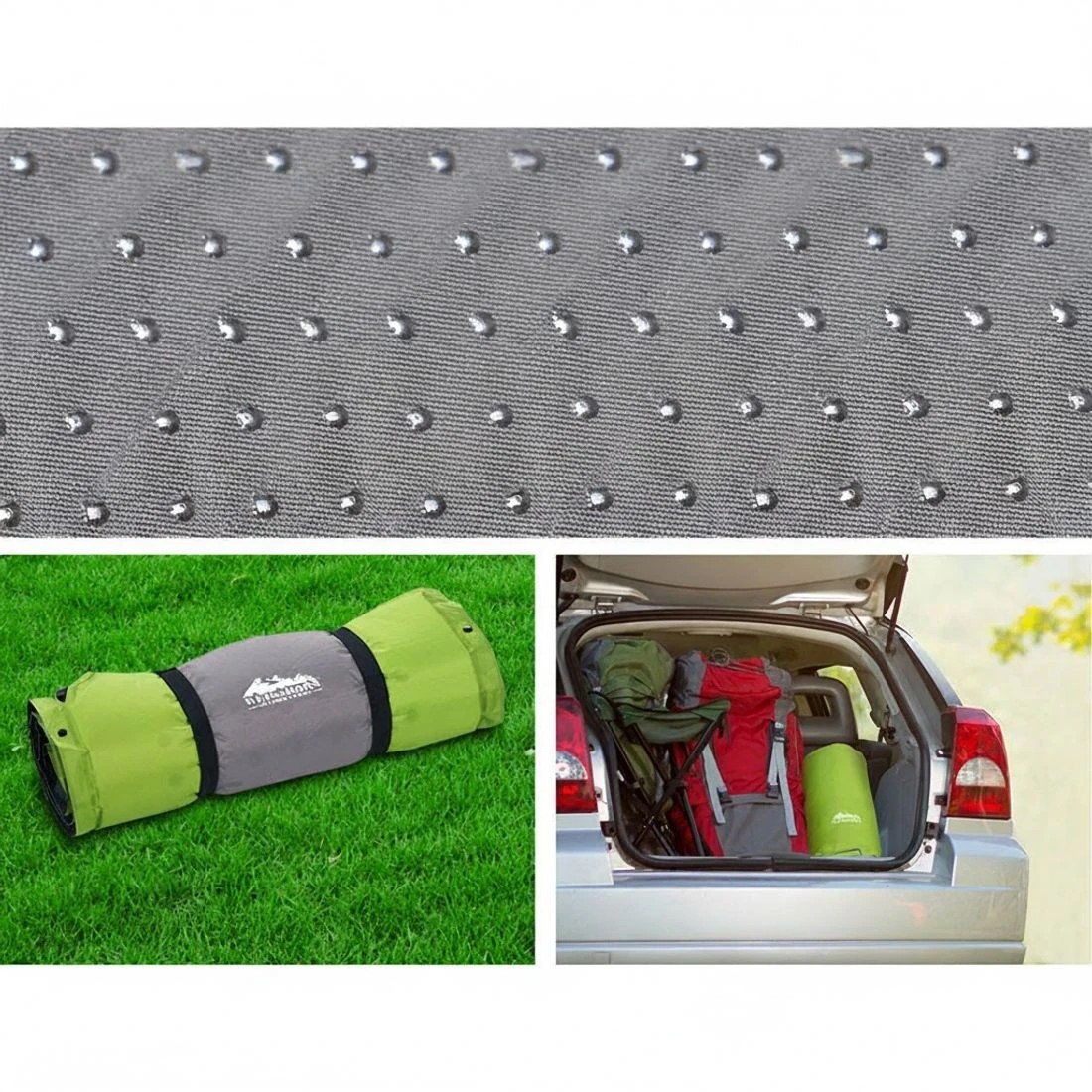 5 Weisshorn Self Inflating Mattress Camping Sleeping Mat Air Bed Pad Single - Green, 5 of 7