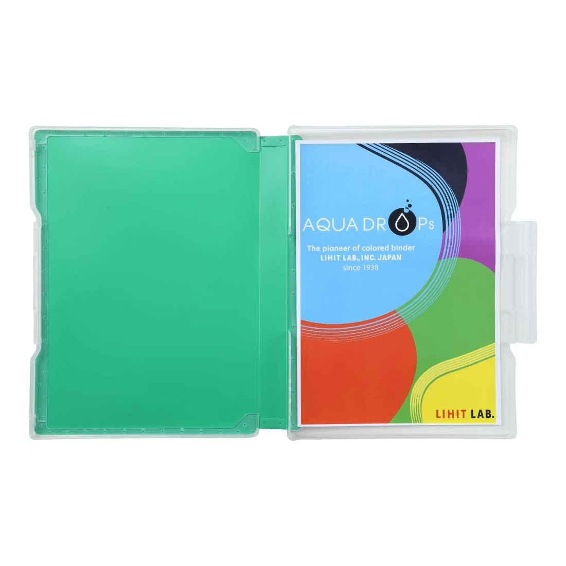 3 Aqua Drops Document Case Slim A4 Vivid Green, 3 of 3