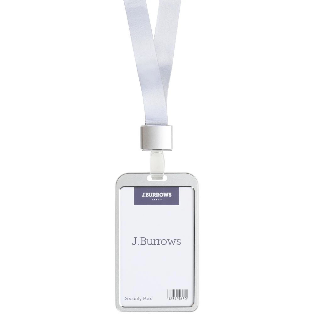 2 J.Burrows Card Holder and Lanyard Port Silver, 2 of 5