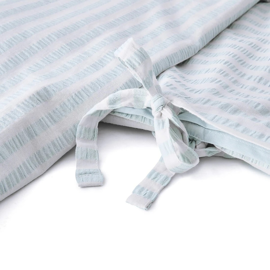 7 Bronte Cotton Quilt Cover Set - King Bed, Blue, 7 of 7