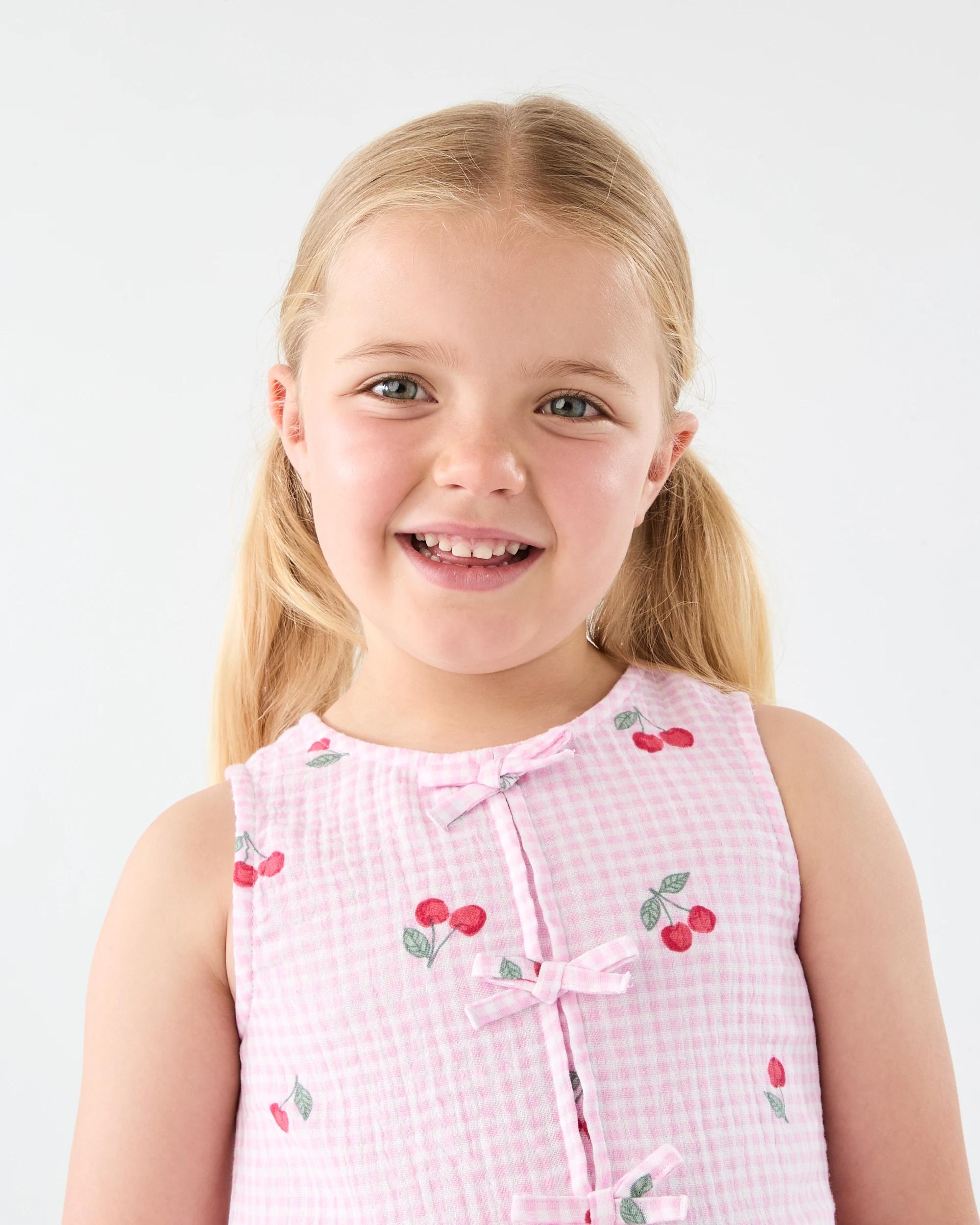 3 Tie Front Frill Top Pnk Cherry, 3 of 6