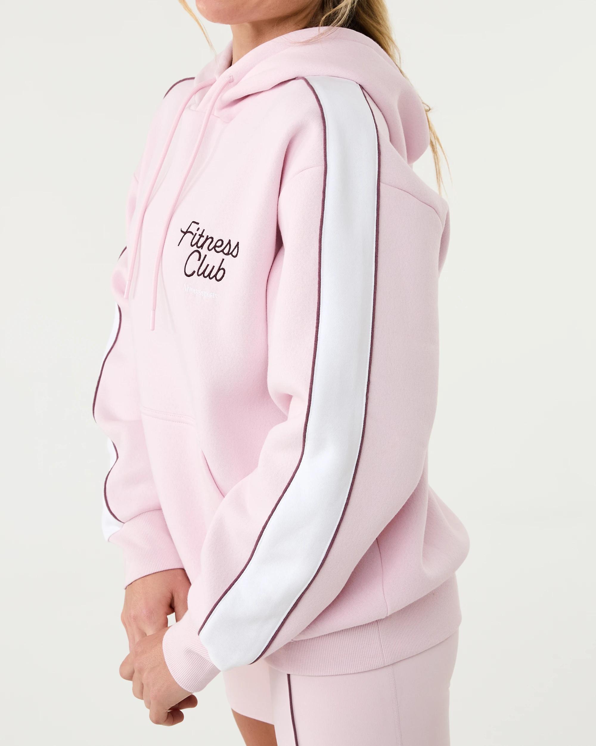 7 Active Womens Graphic Fleece Hoodie Aura Pink, 7 of 8