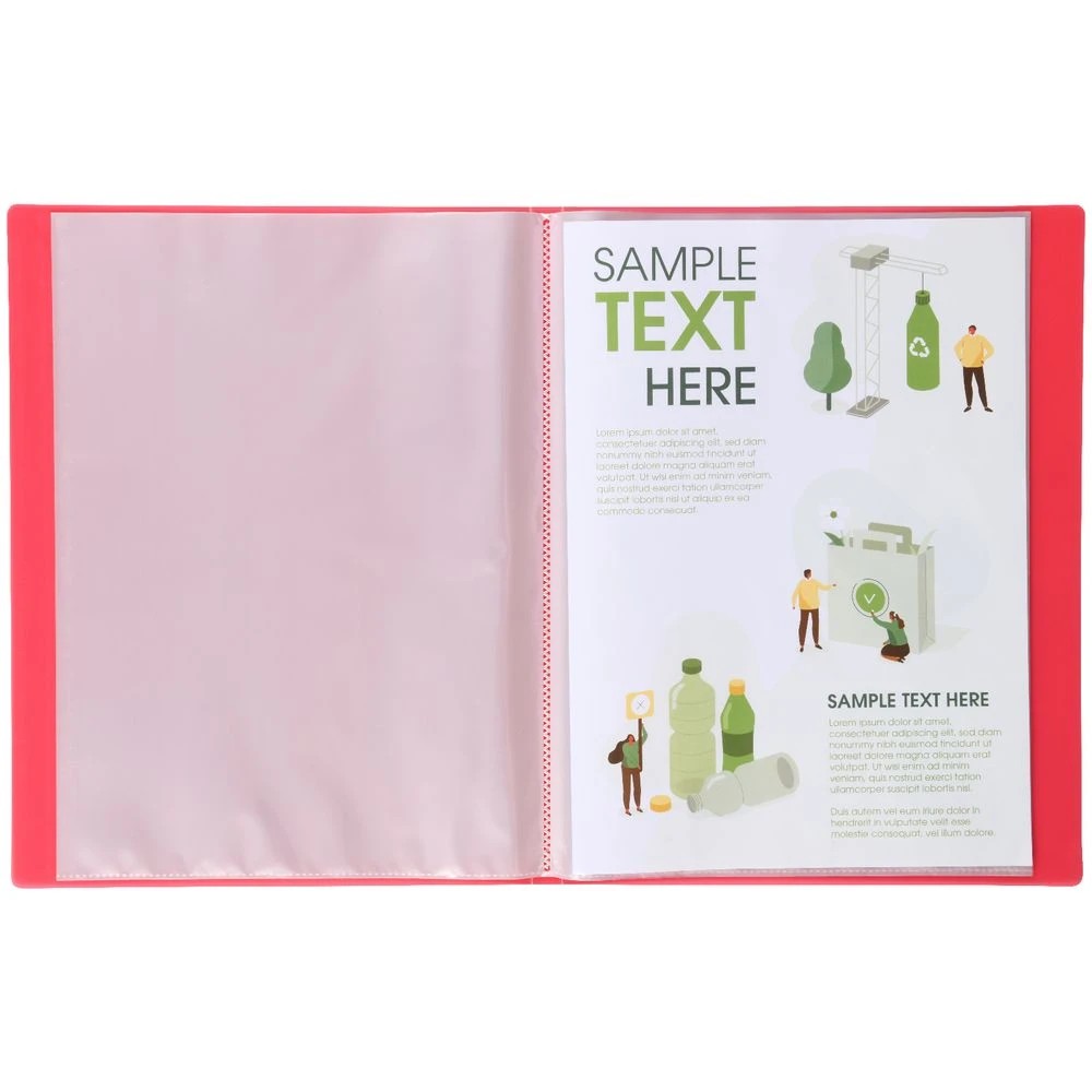 4 J.Burrows Ice Display Book 20 Pocket Red, 4 of 4