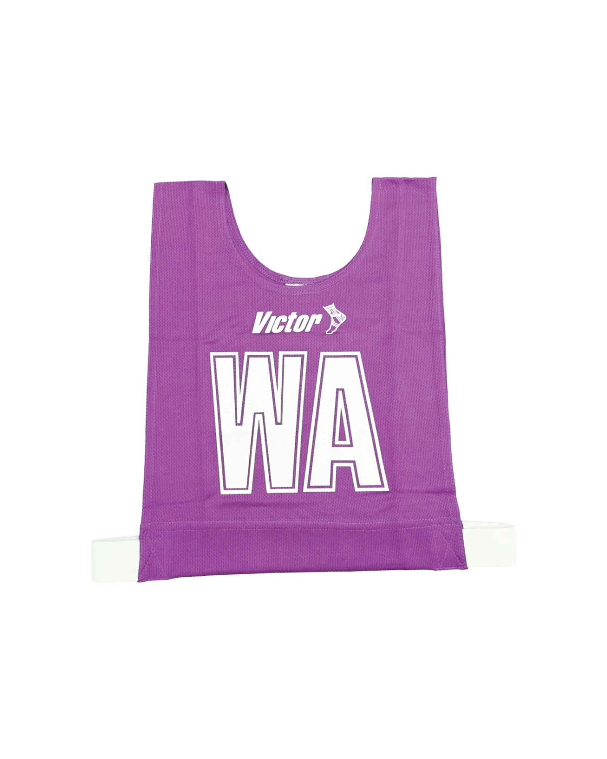 2 Victor Sports 7pc Bibs Netball Junior Breathable Honeycomb Polyester - Purple, 2 of 2