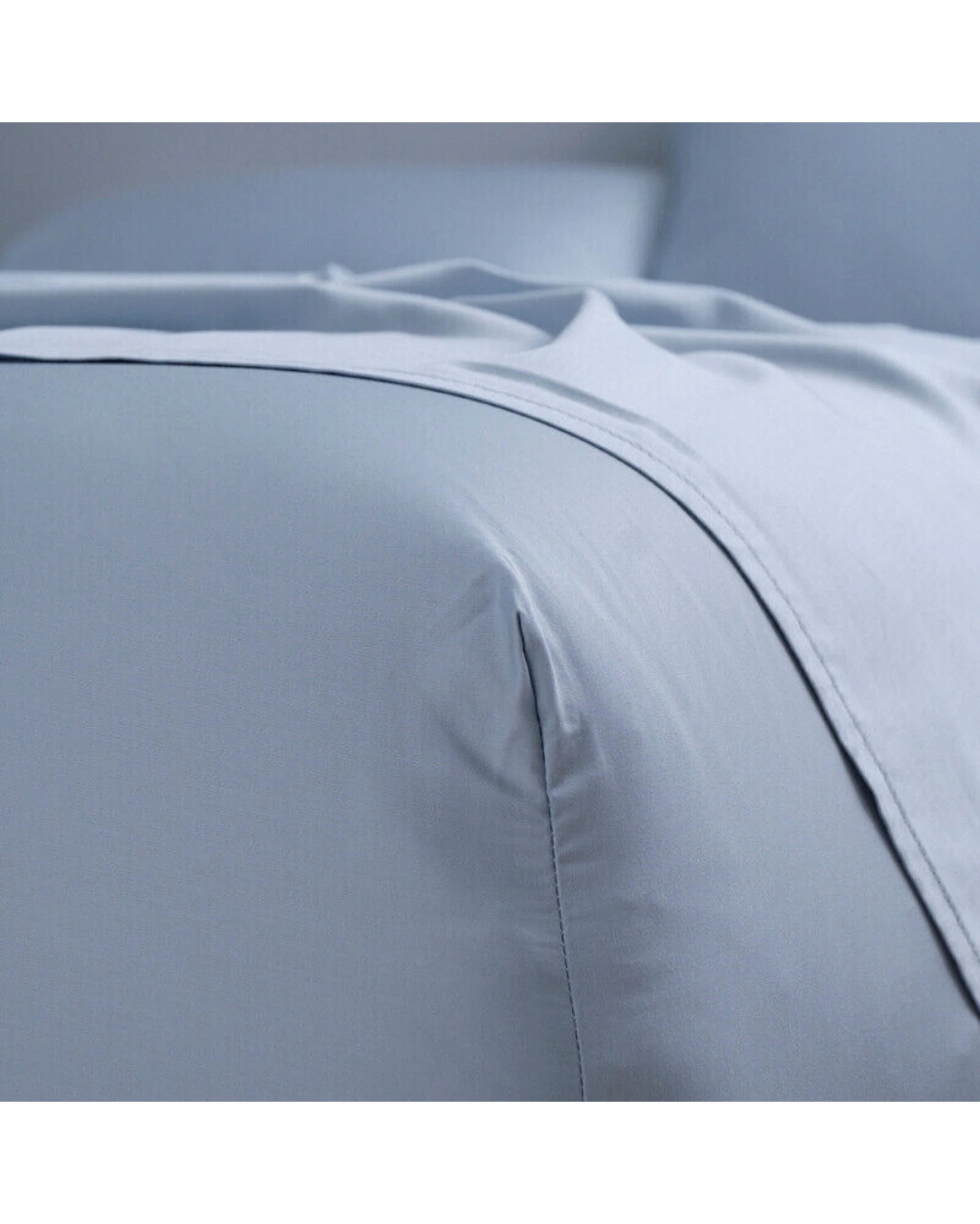 4 Canningvale Carrara Bed Fitted Sheet Set Alessia Bamboo Cotton - Queen Bed - Blue, 4 of 4