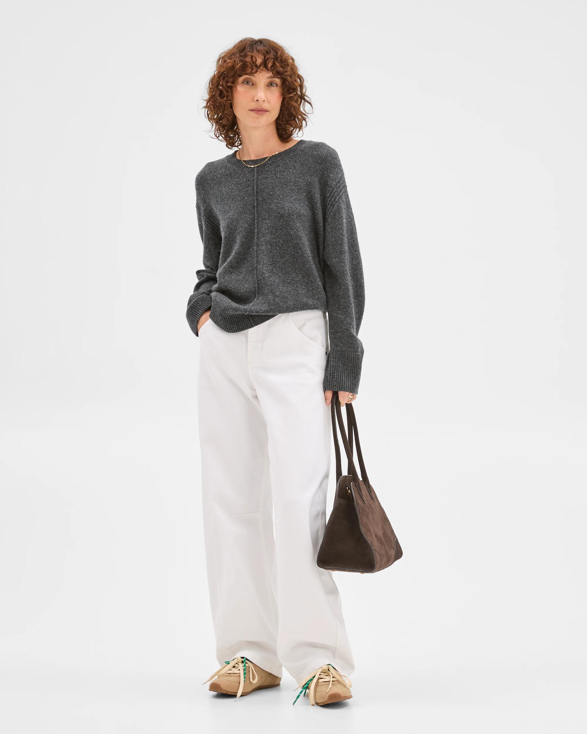 1 Target Denim Cate Relaxed Barrel Denim Jeans BLEACH WHITE, 1 of 7