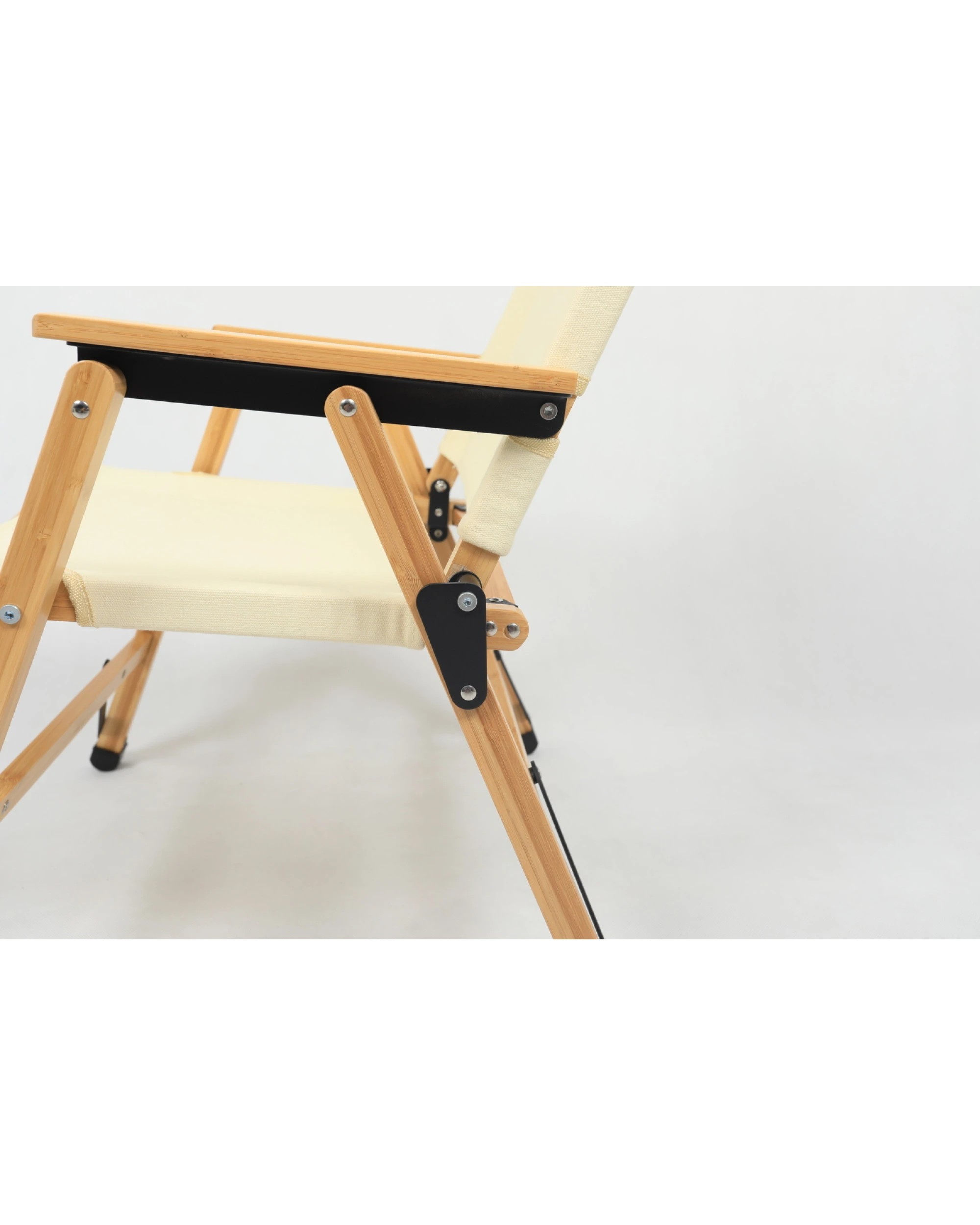 7 BR Home Bamboo Canvas Foldable Outdoor Camping Chair Wooden Travel Picnic, 7 of 9