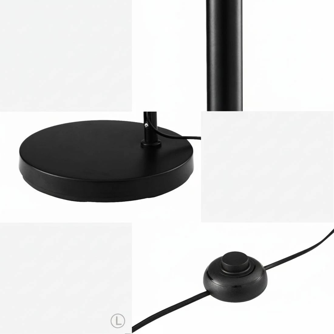 7 Artiss Floor Lamp Light Stand - Black, 7 of 7