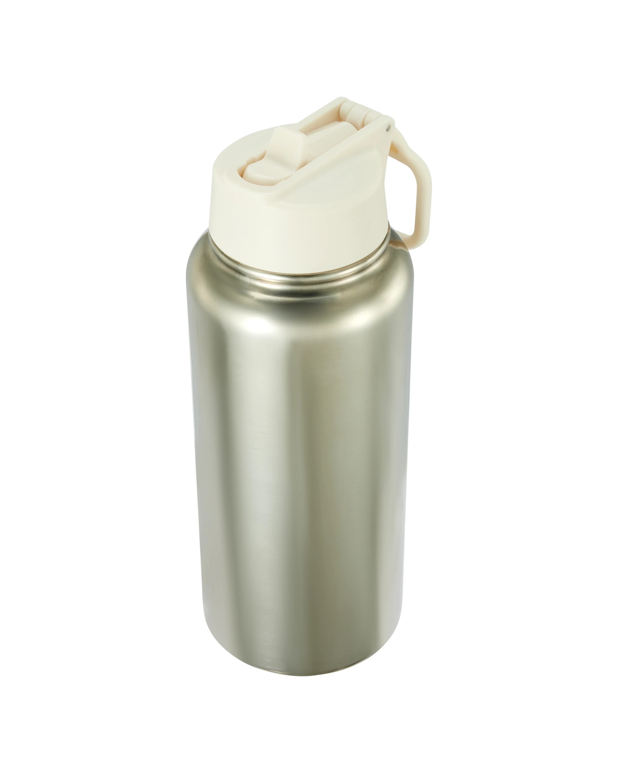3 960ml Chrome Double Wall Insulated Cylinder Drink Bottle, 3 of 6