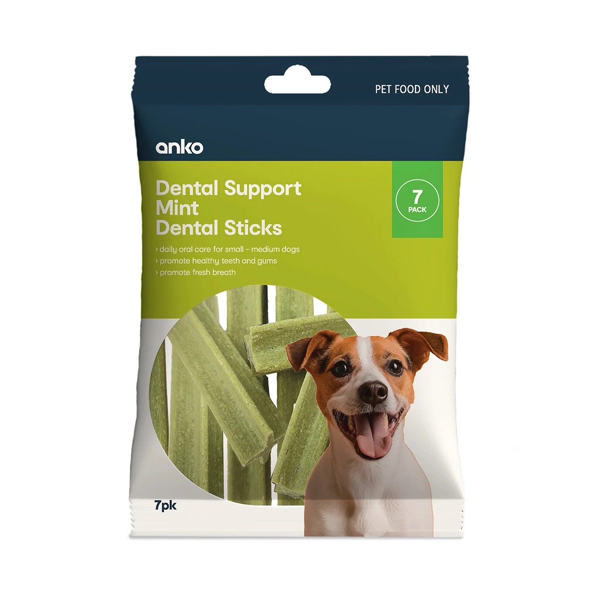 1 7 Pack Pet Treat Dental Sticks Mint, 1 of 3