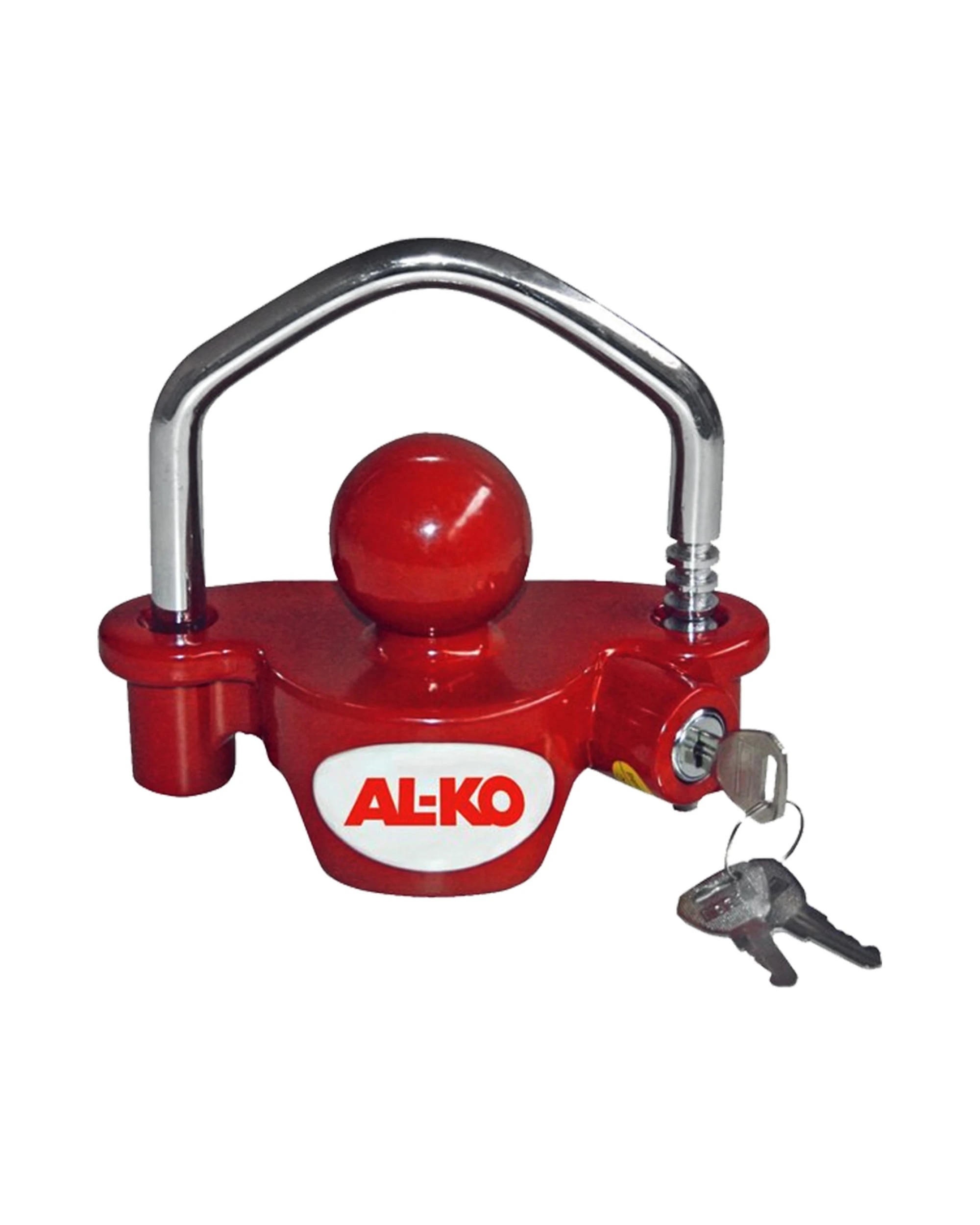 1 Alko 616950 Anti Theft Universal Coupling Lock - Red, 1 of 3