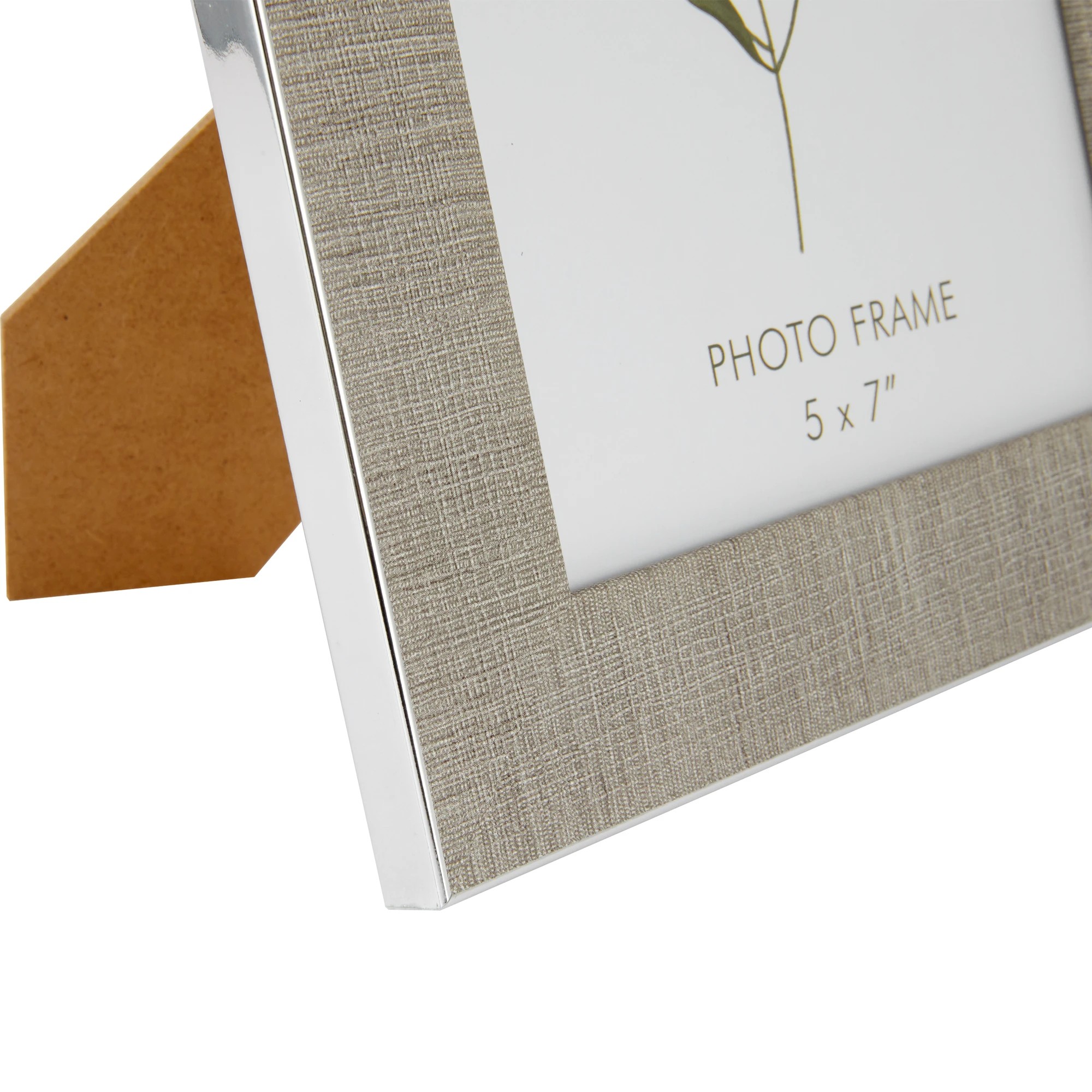 3 Linen Look Photo Frame - 5in. x 7in. (13cm x 18cm), Brown, 3 of 4