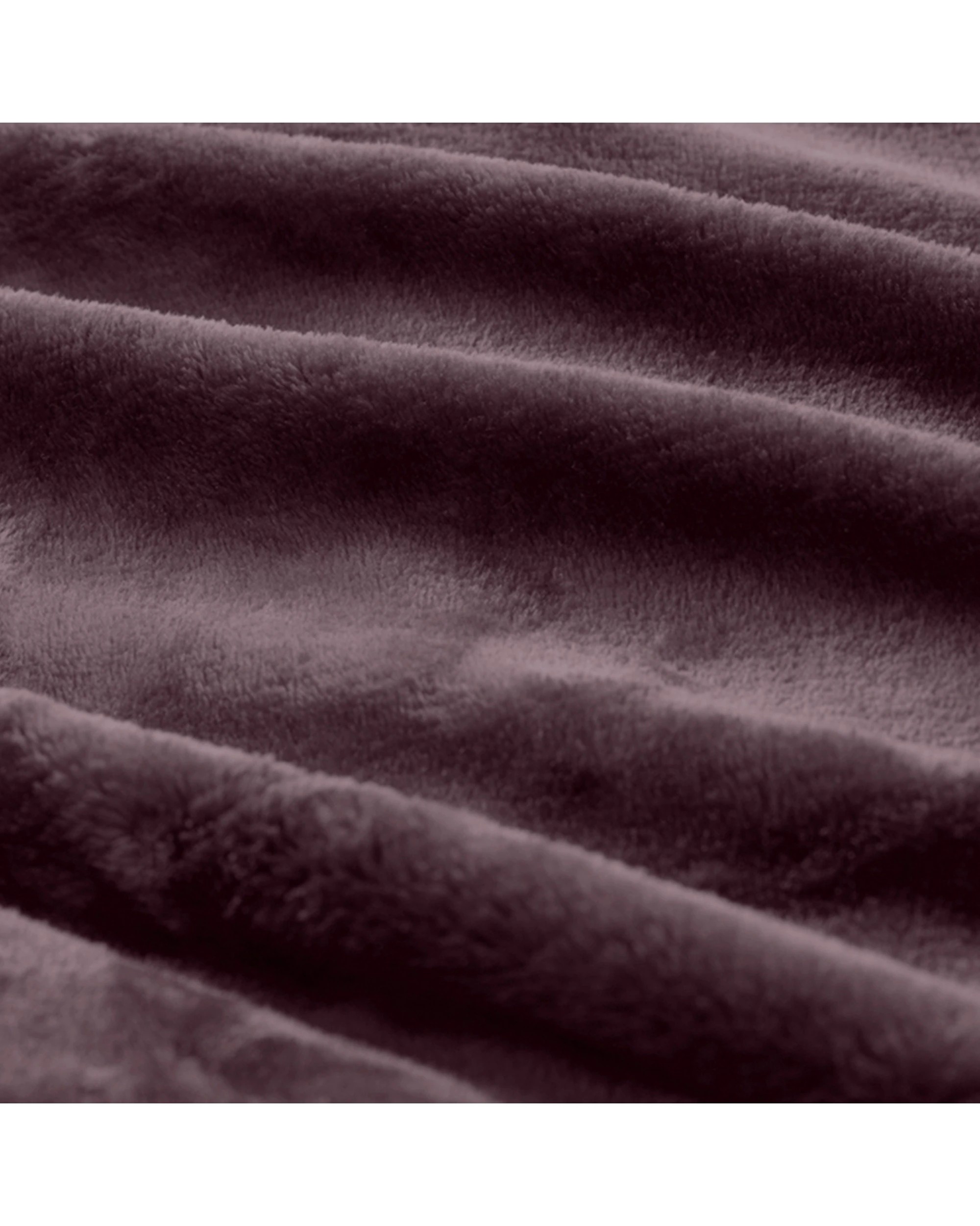 3 Ardor Boudoir Lucia Luxury Plush Velvet Queen Bed Blanket Aubergine - Purple, 3 of 3