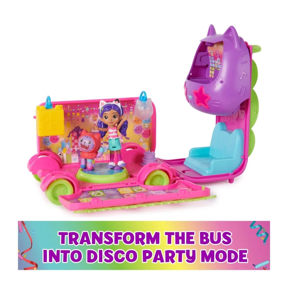 6 DreamWorks Gabby's Dollhouse Purrfect Party Bus Playset, 6 of 7