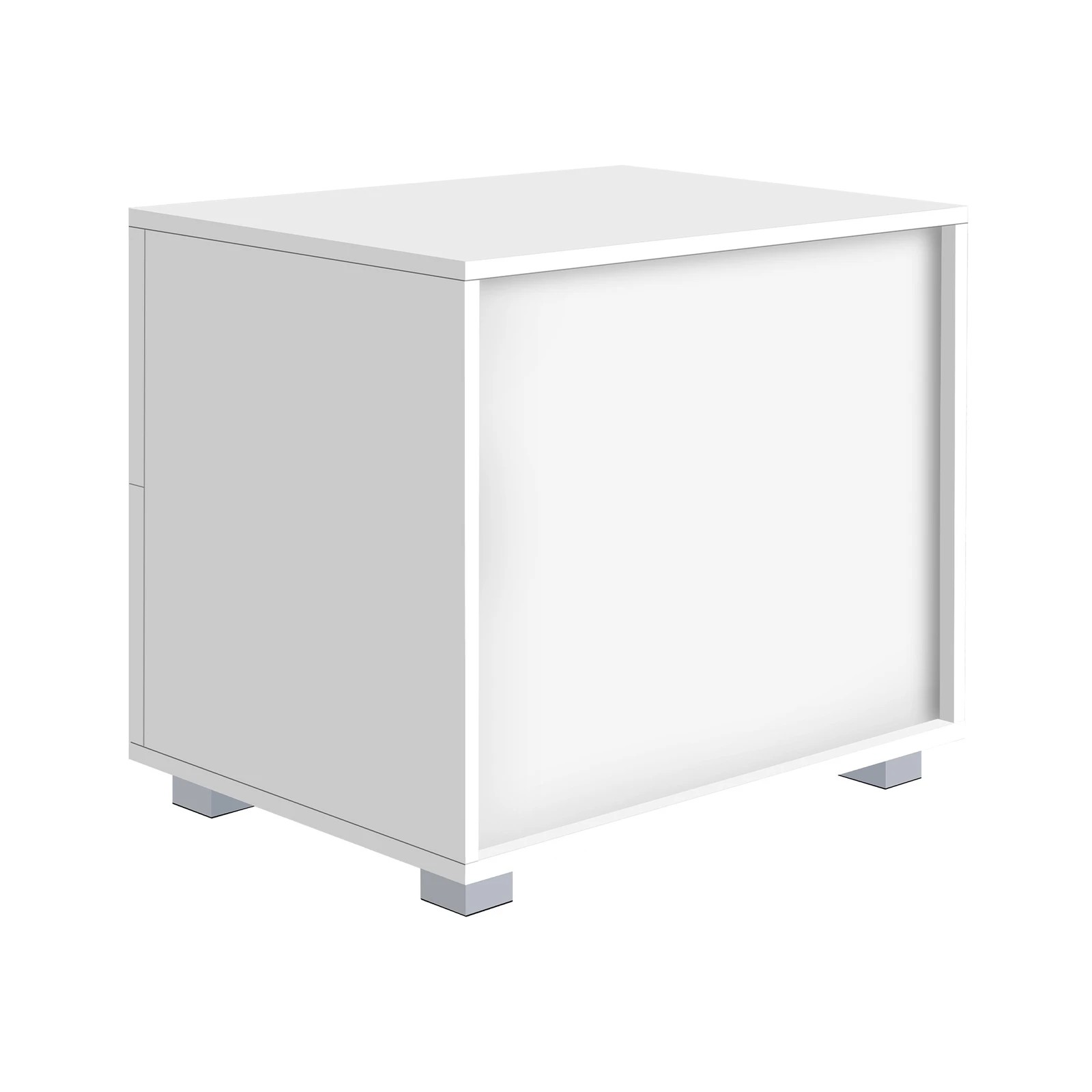 8 Alfordson Bedside Table Nightstand 4 Side High Gloss Side End Table - White, 8 of 10