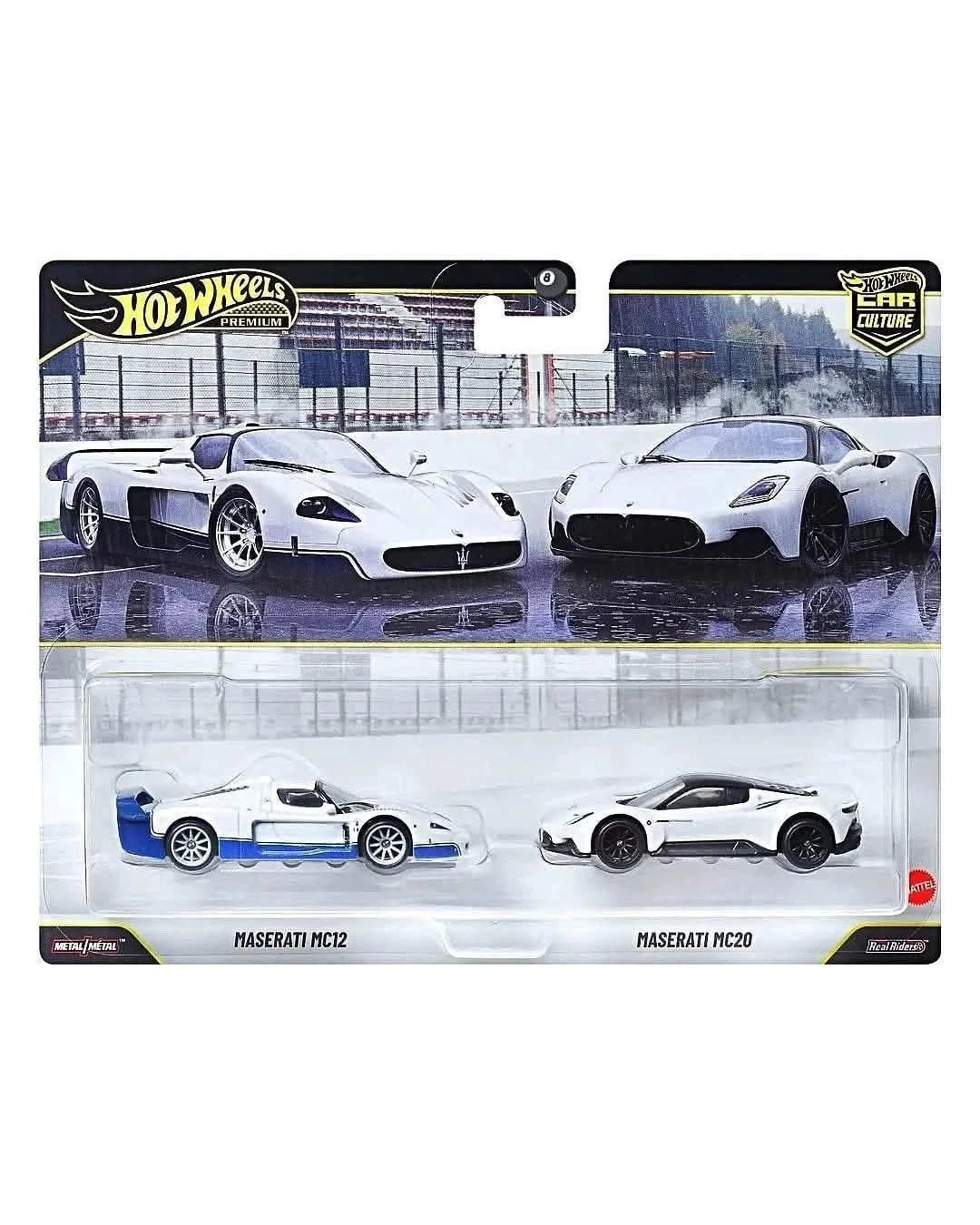 1 Hot Wheels Premium Car Culture Maserati MC12 and Maserati MC20 Diecast Vehicle 2 Pack, 1 of 3