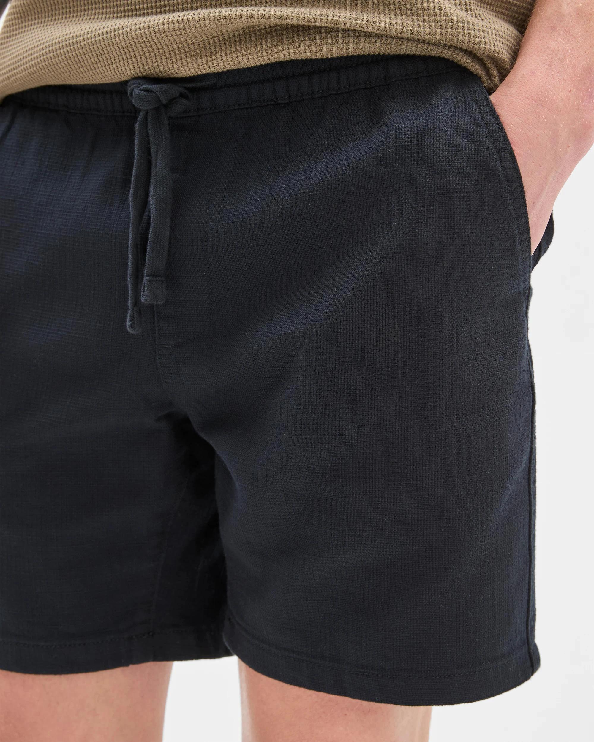 5 Target Australian Cotton Textured Shorts BLACK, 5 of 6