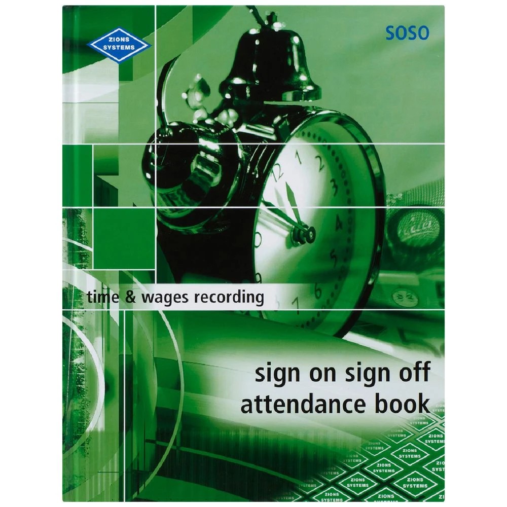 1 Zions Sign On Sign Off Attendance Book, 1 of 2