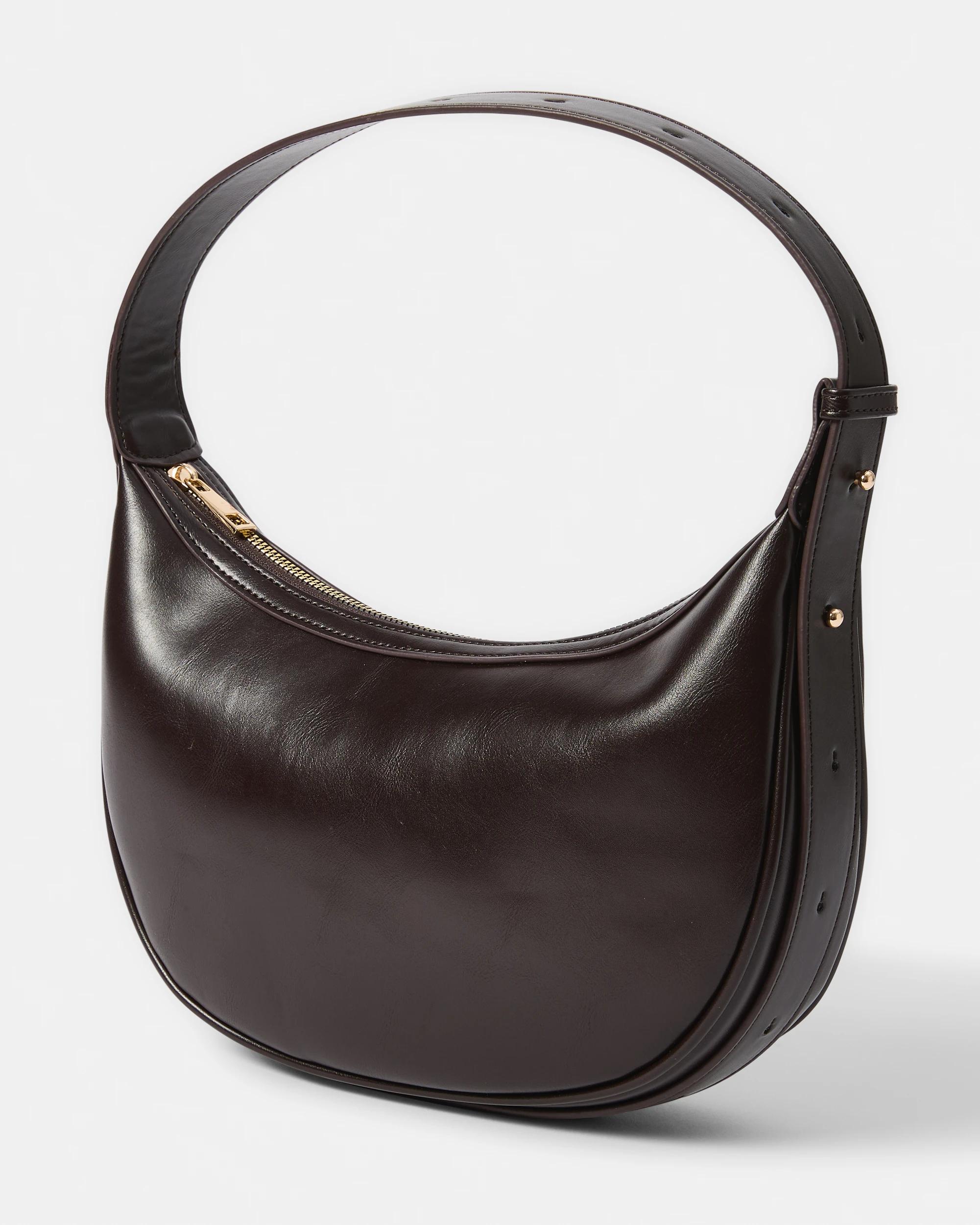 3 Everyday Crescent Crossbody Bag Deep Fudge, 3 of 6