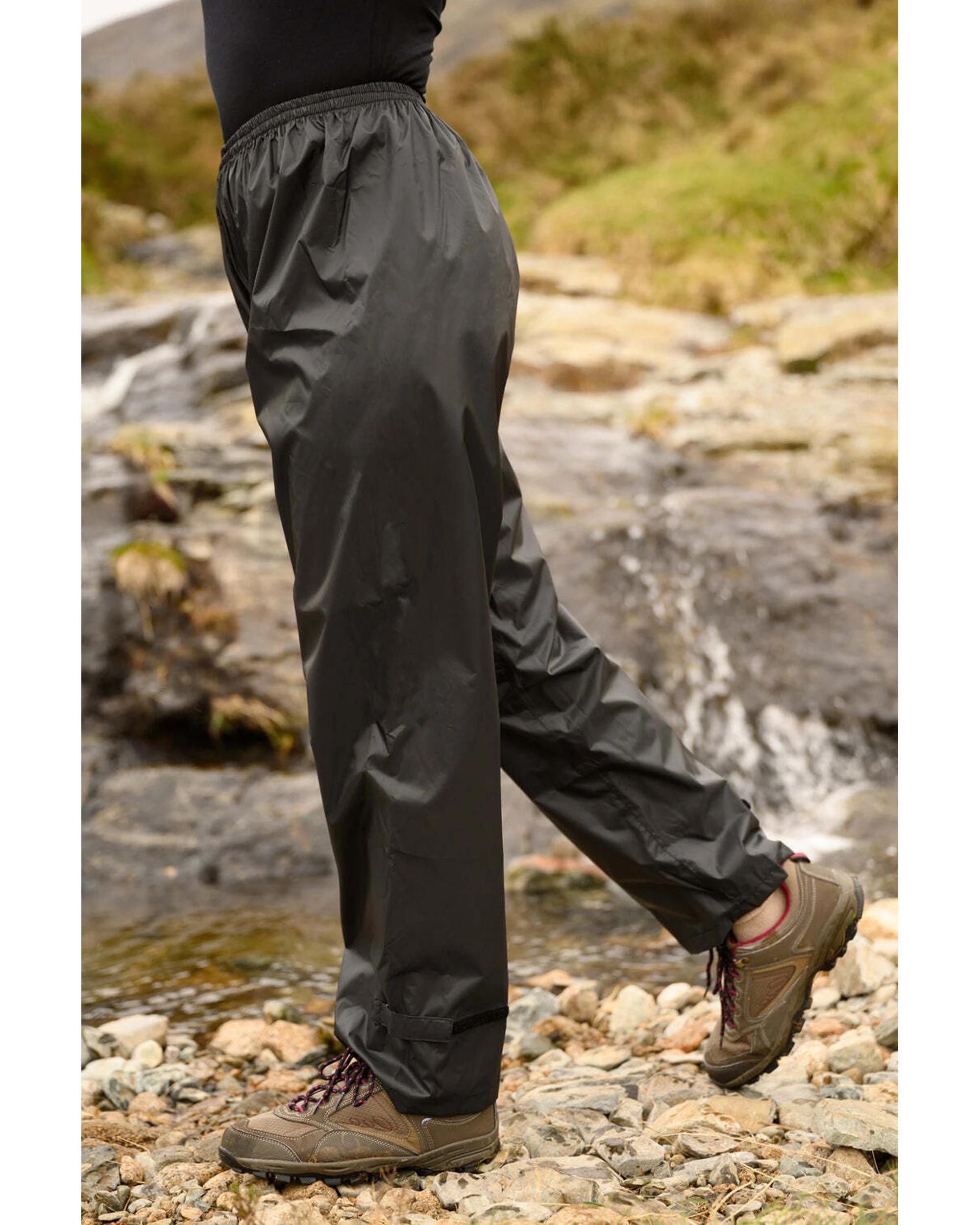 3 Mac In A Sac Unisex Adults Waterproof Overtrousers BLACK, 3 of 4