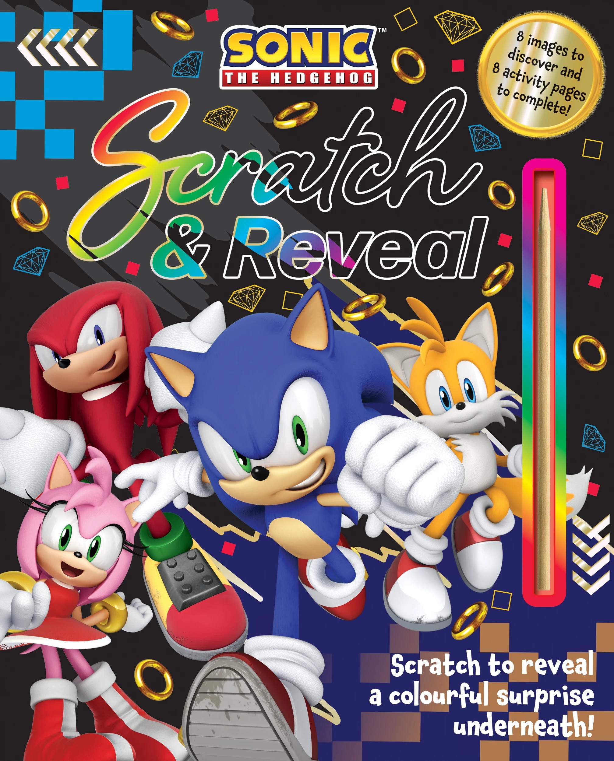 1 Sonic The Hedgehog: Scratch & Reveal - Book, 1 of 1