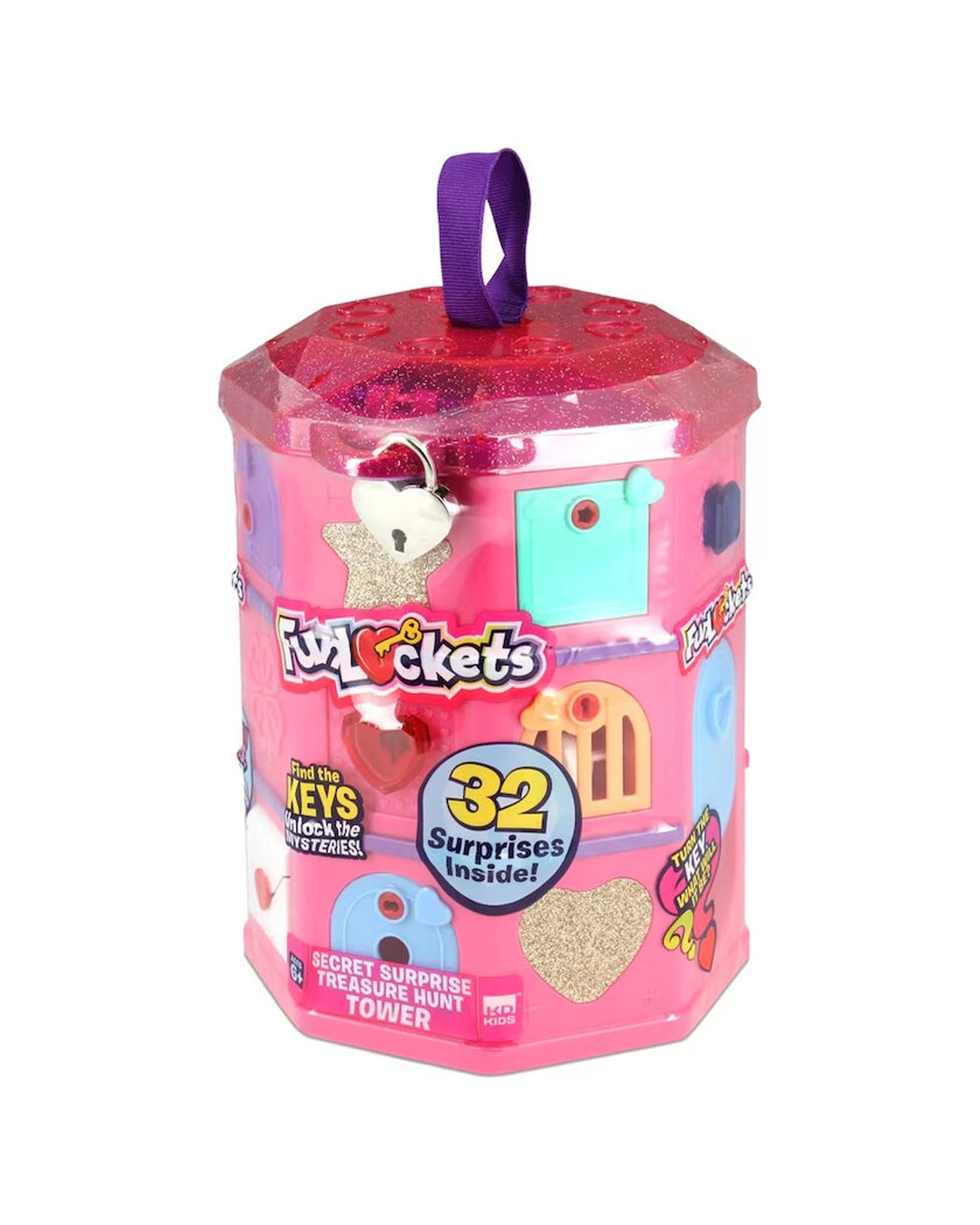 1 Funlockets Secret Surprise Treasure Hunt Tower Interactive Toy Kids - Pink, 1 of 2