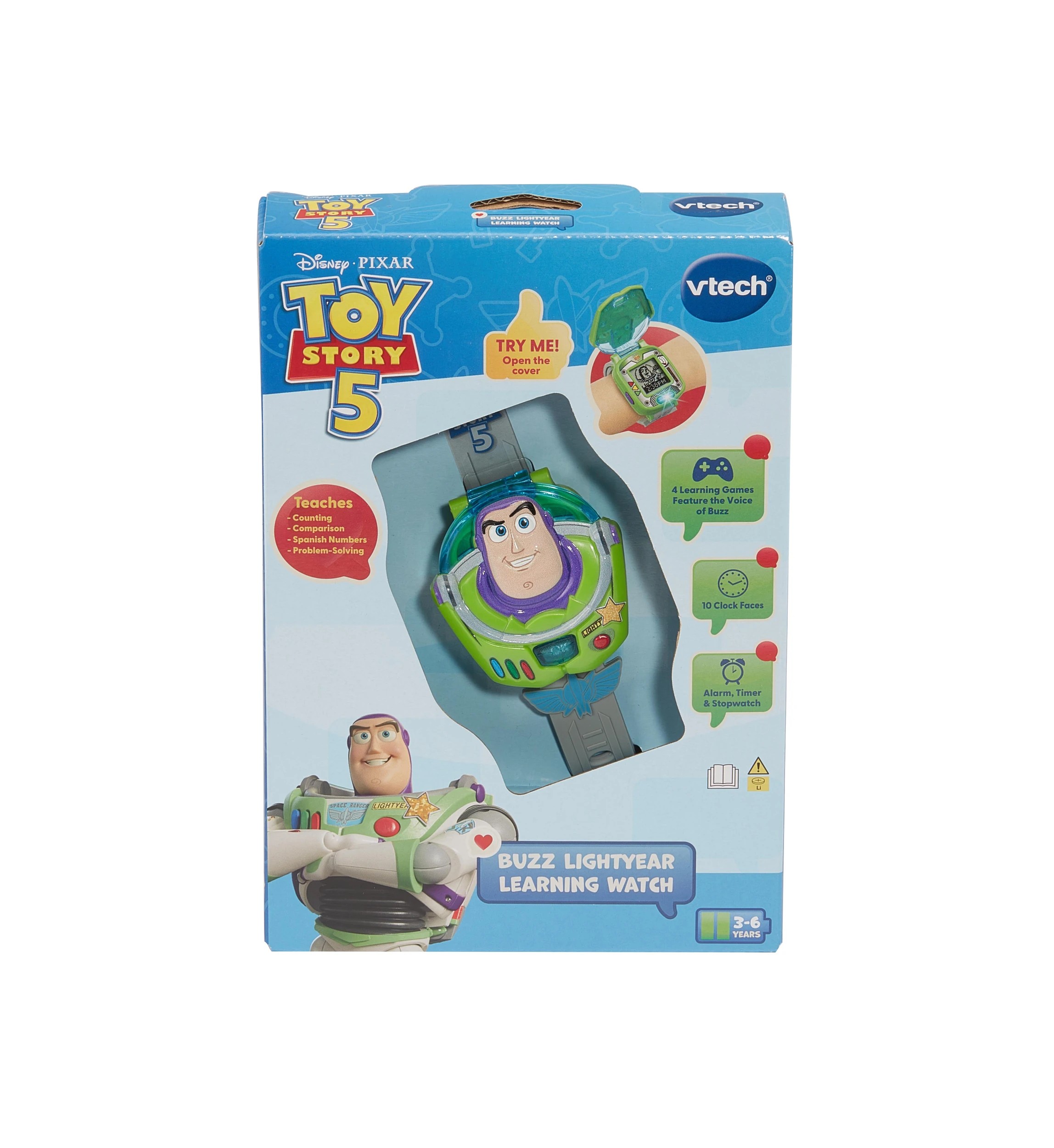 1 VTech Disney Pixar Toy Story 5 Buzz Lightyear Learning Watch, 1 of 3
