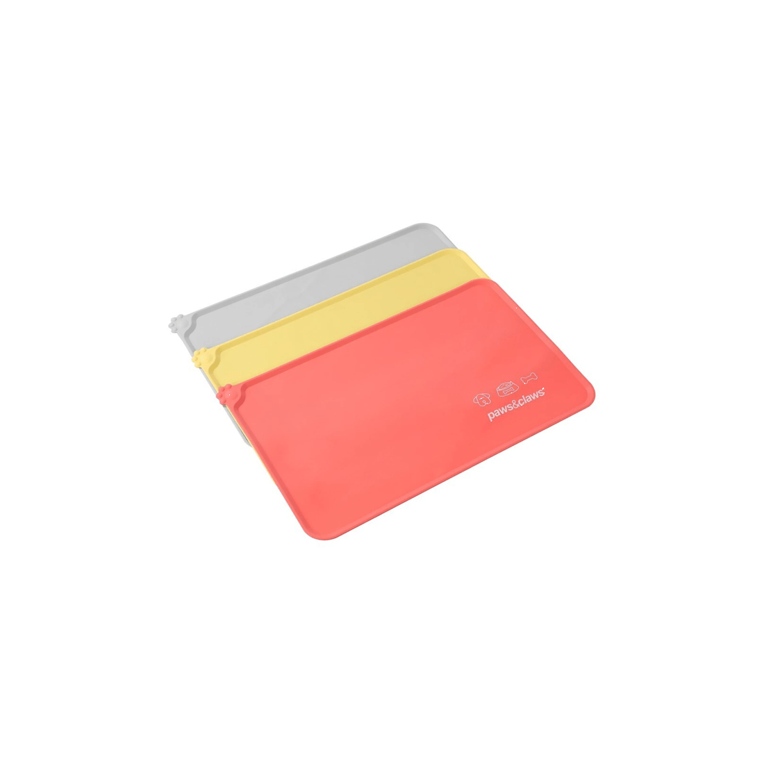 5 Paws And Claws 49x30cm Non Slip Silicone Pet Food Mat Assorted Colours
 - Orange, 5 of 5