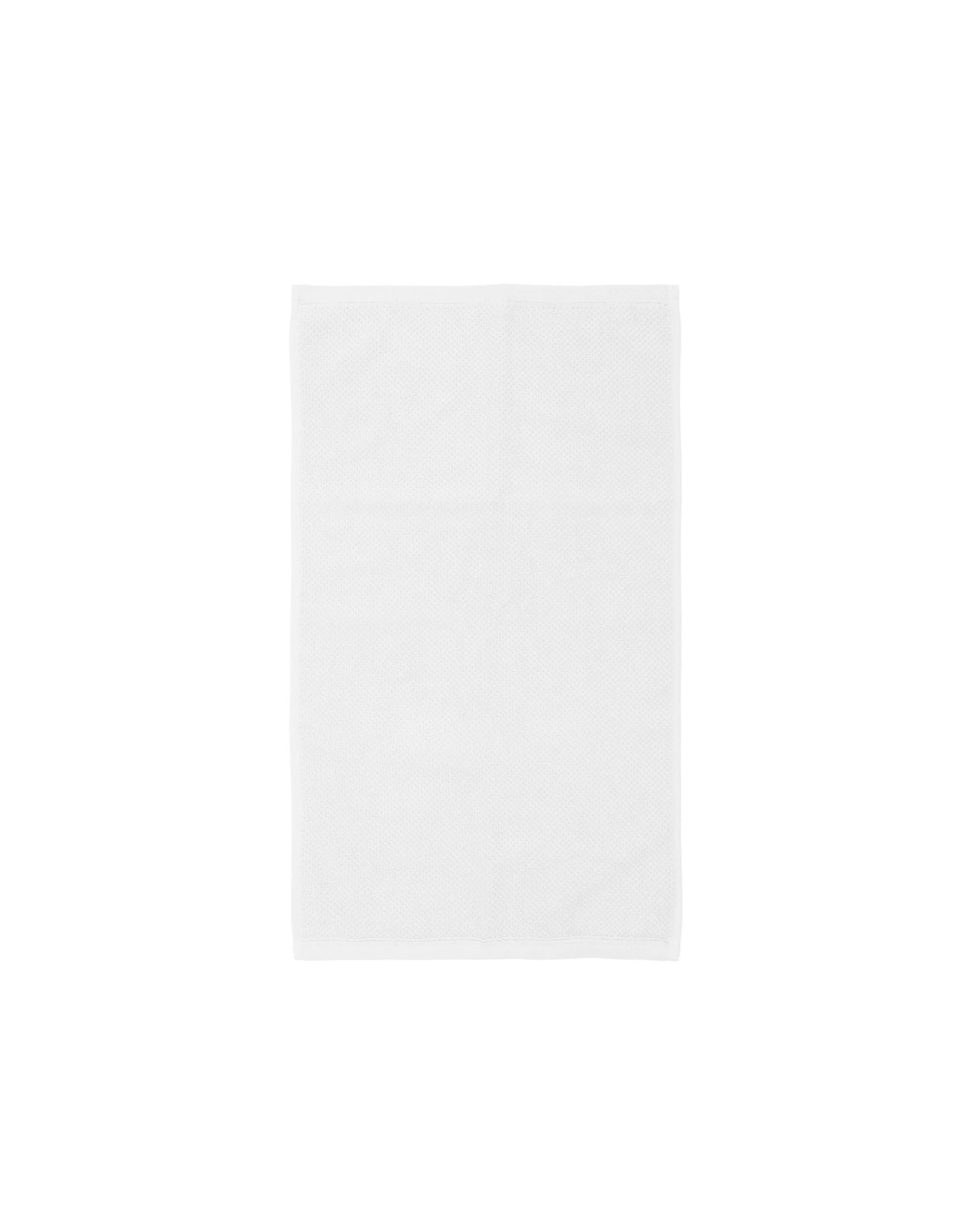 1 Bambury Angove 600gsm Soft Absorbent Cotton Hand Towel Textured 40x70cm - White, 1 of 4