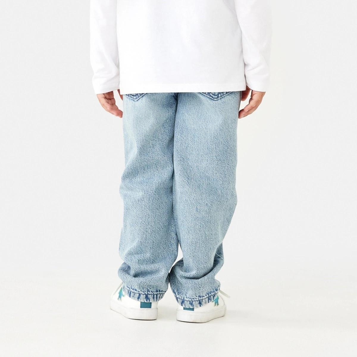 2 Straight Leg Denim Jeans MID WASH, 2 of 8