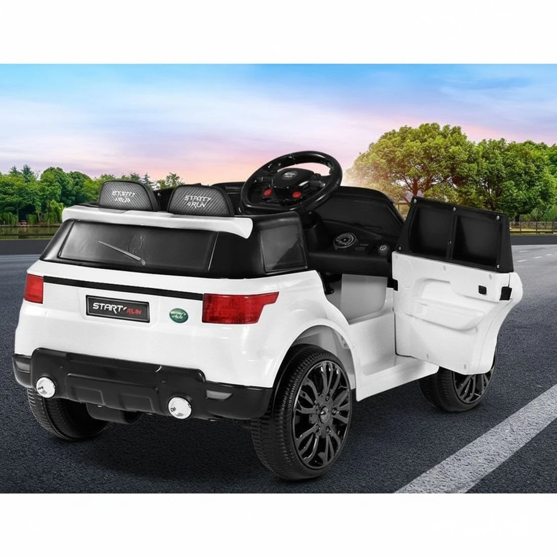 5 Rigo Kids Electric Ride On Car SUV Cars Remote 12V - White, 5 of 8