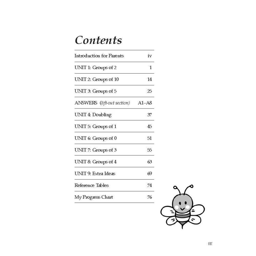 2 Excel Basic Skills Times Tables Book 1 Year 2-3, 2 of 7