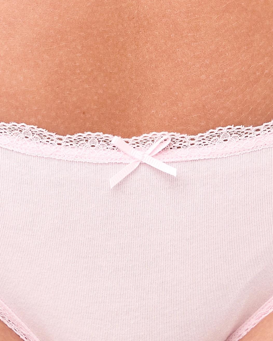 9 2 Pack Cotton Lace Trim Bikini Briefs Hrtp Ba, 9 of 9