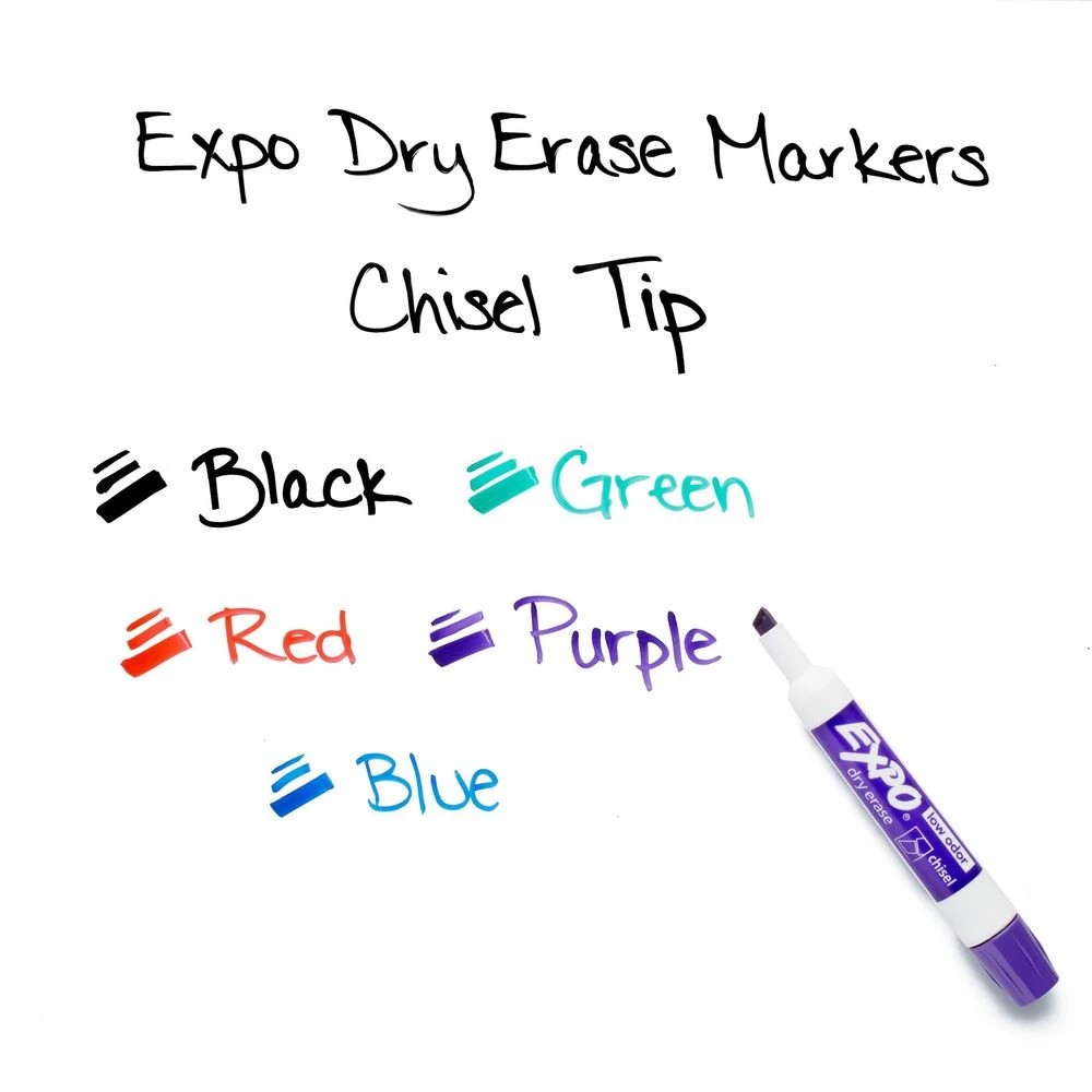4 Expo Whiteboard Markers Chisel Assorted 36 Pack, 4 of 6