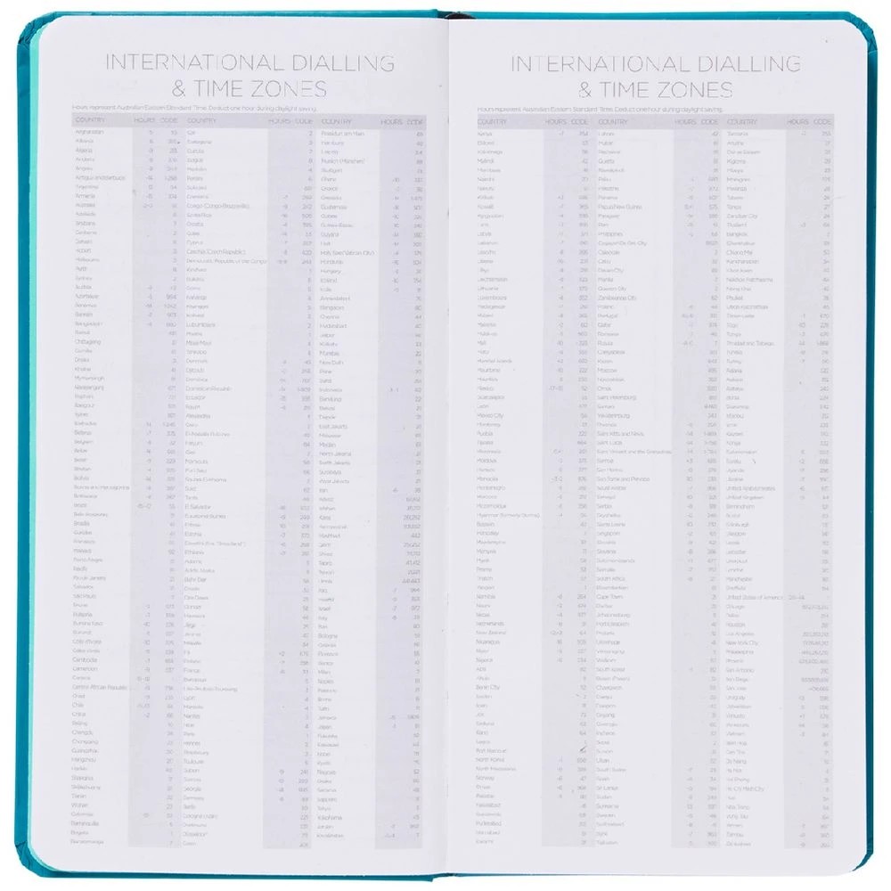 4 Keji Slim Week to View Undated Diary Teal, 4 of 6