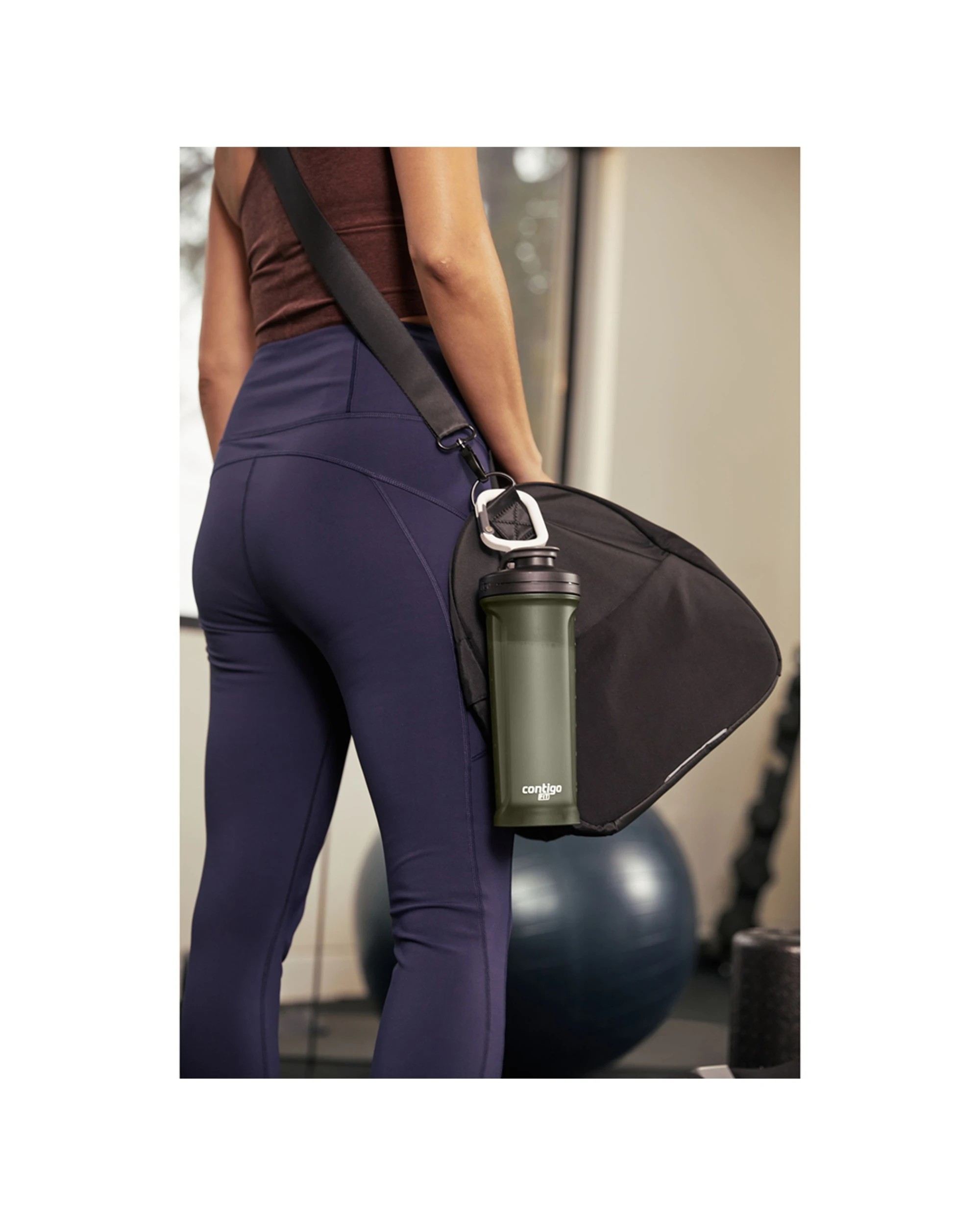 5 Contigo Shake & Go Fit 2.0 Drink Bottle 828ml Leakproof Vacuum Insulated Portable - Grey, 5 of 6