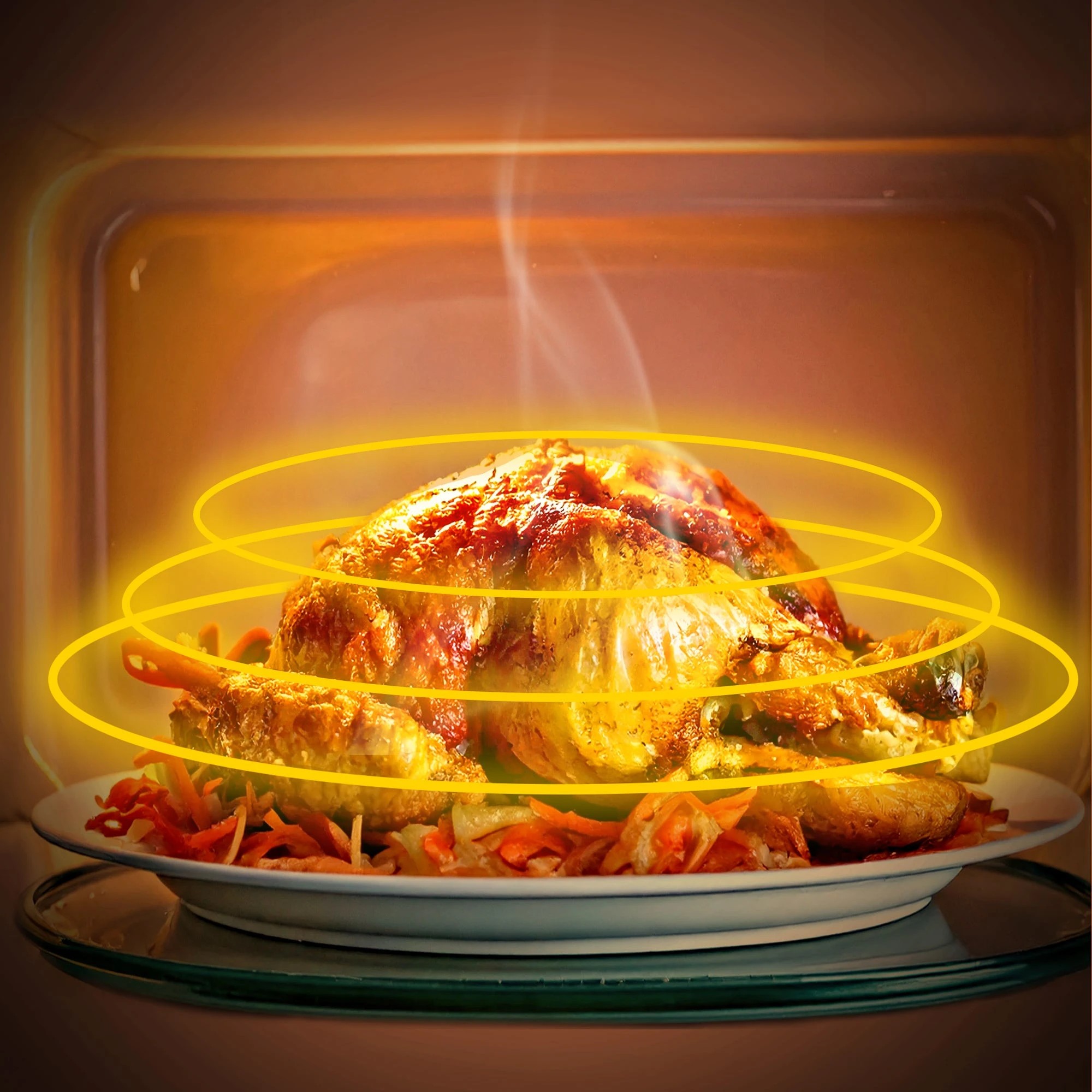 6 Total Chef 20L Retro Microwave Oven - Blue, 6 of 8