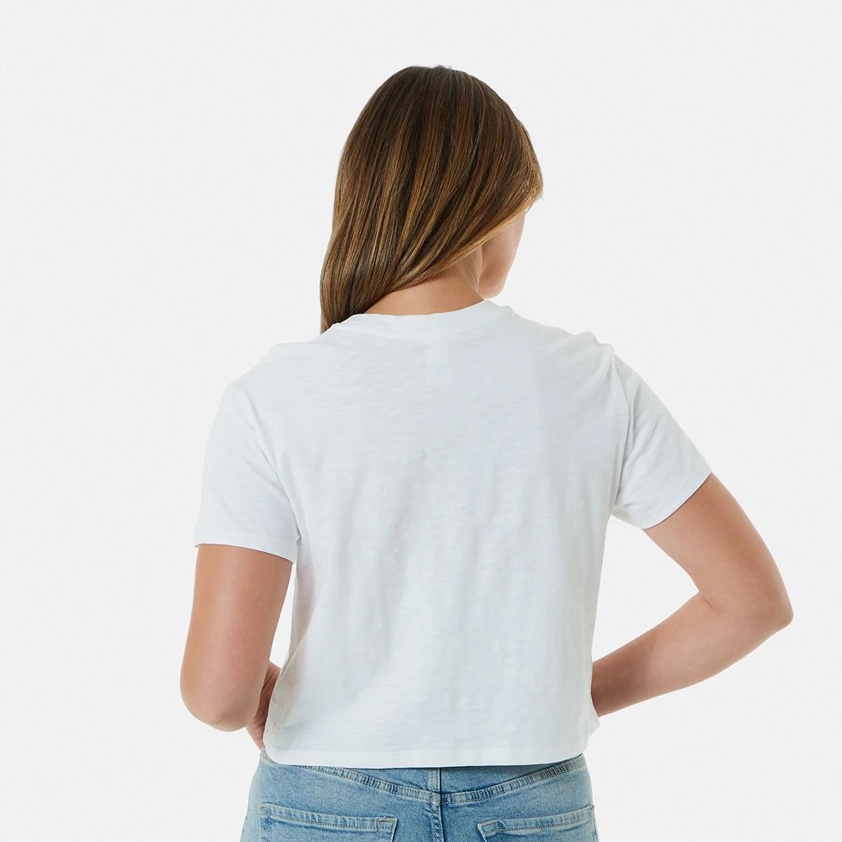 3 Short Sleeve Shrunken T-shirt WHITE, 3 of 5