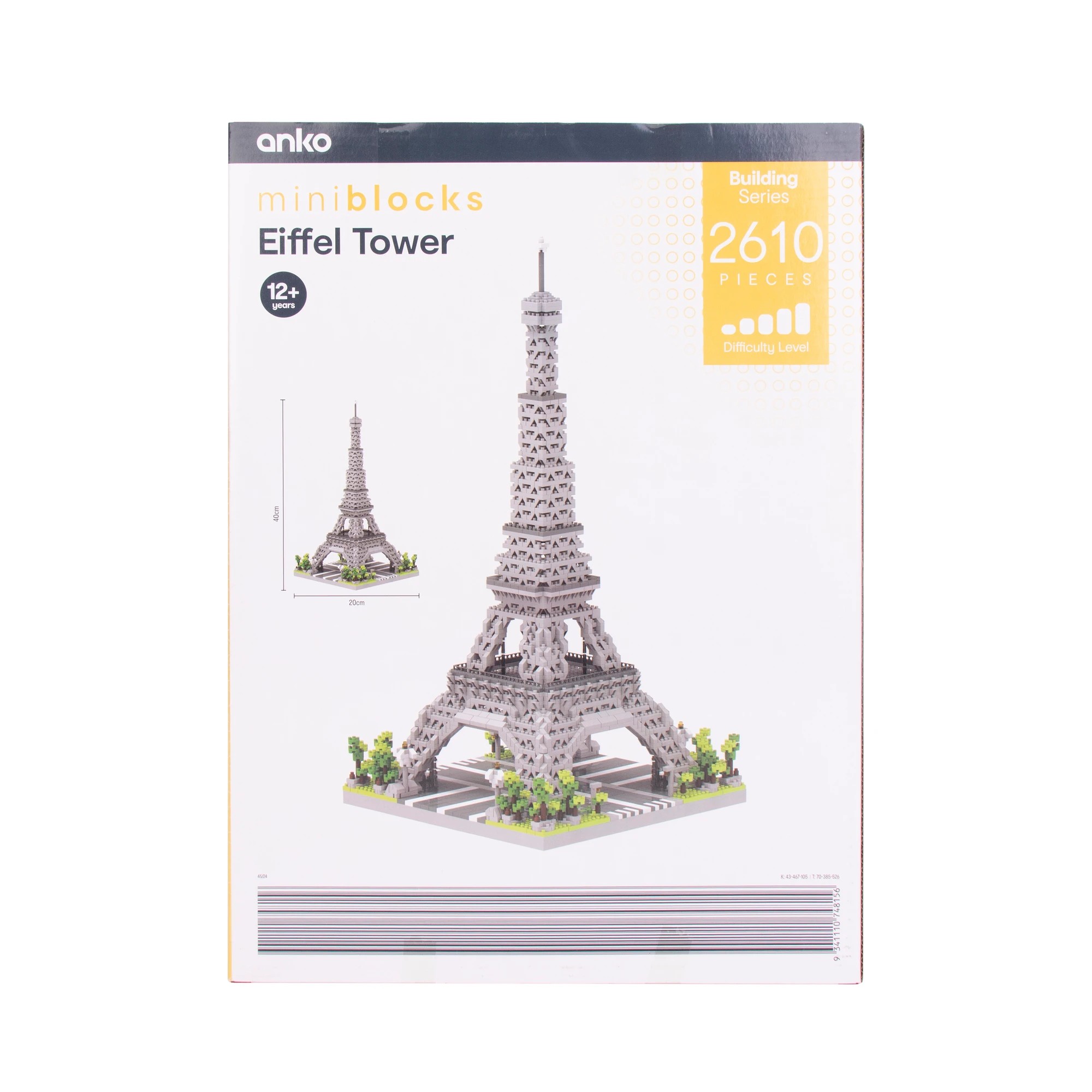 6 2610 Piece Mini Blocks Building Series: Eiffel Tower, 6 of 6