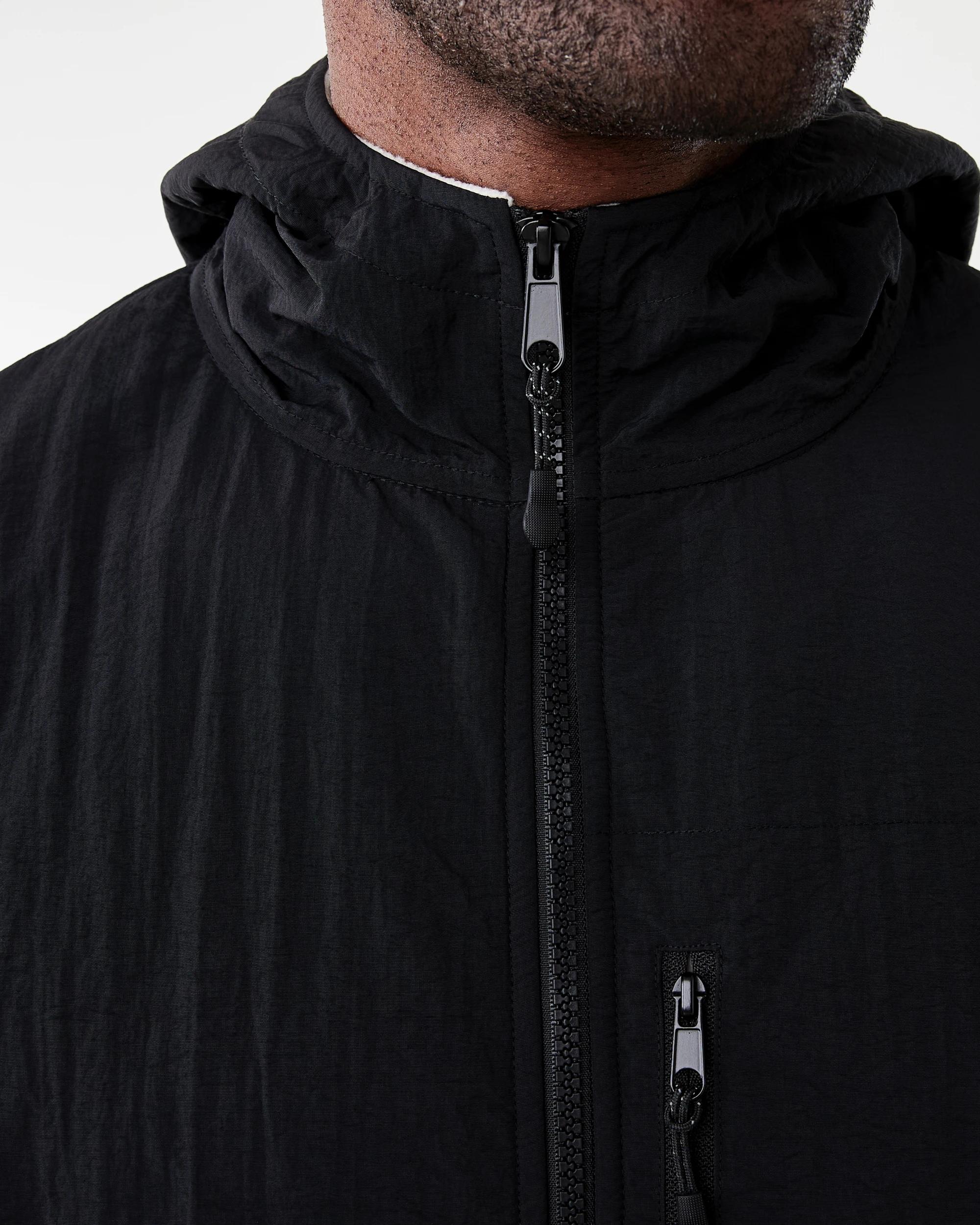 4 Active Mens Polar Fleece Full Zip Hoodie Lunar Grey, 4 of 8