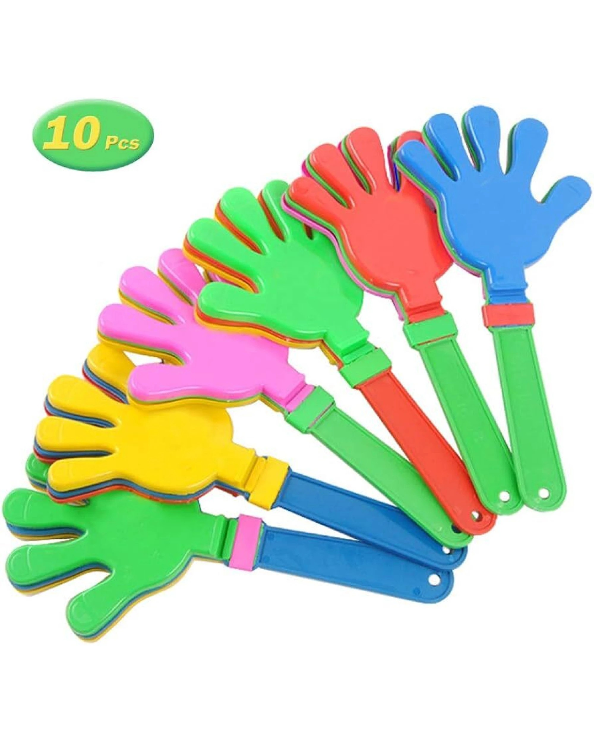 2 Br Costumes 10x Hand Clappers Plastic Kids Toy Party Flapper Novelty Cheering Toys Bulk, 2 of 7