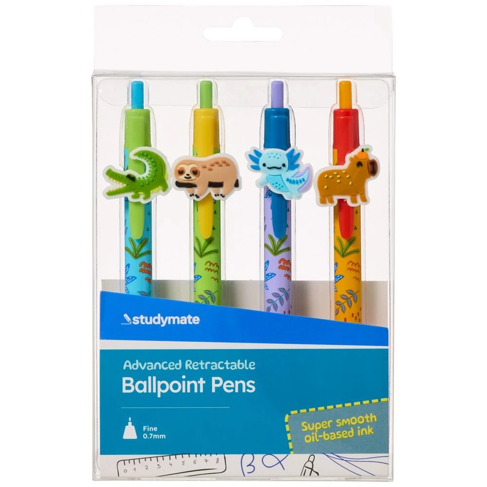 1 Studymate Retractable Semi-Gel Pen 4 Pack, 1 of 3